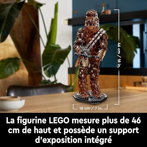 LEGO Star Wars Chewbacca Set, Collectible Wookiee Figure with Bowcaster and Minifigure, Return of the Jedi 40th Anniversary Model Kit for Adults, Father's Day Treat, Gift for Men & Women 75371 - 6