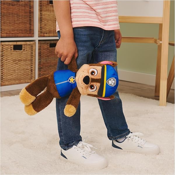 Paw Patrol - Gund - Pat Patrouille - Chase Taille 35 cm - Peluche Chien - Lavable en Surface - Pat Patrouille Jouet Premier Age - Peluche Bébé - Jouet Bébé 1 an et + - 3