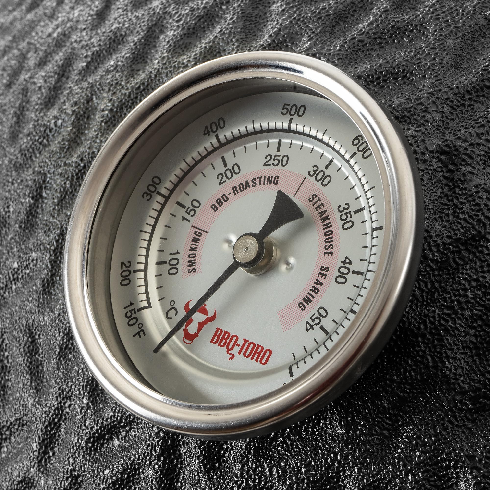 BBQ-Toro Kamado Grill Holzkohlegrill "Yoru" Ø 56 cm mit Seitenablagen, Thermometer | matt schwarz | Bubble Frosted Glaze | Ceramic Grill mit Rollen, Keramikgrill, BBQ Keramik Grill, Kugelgrill