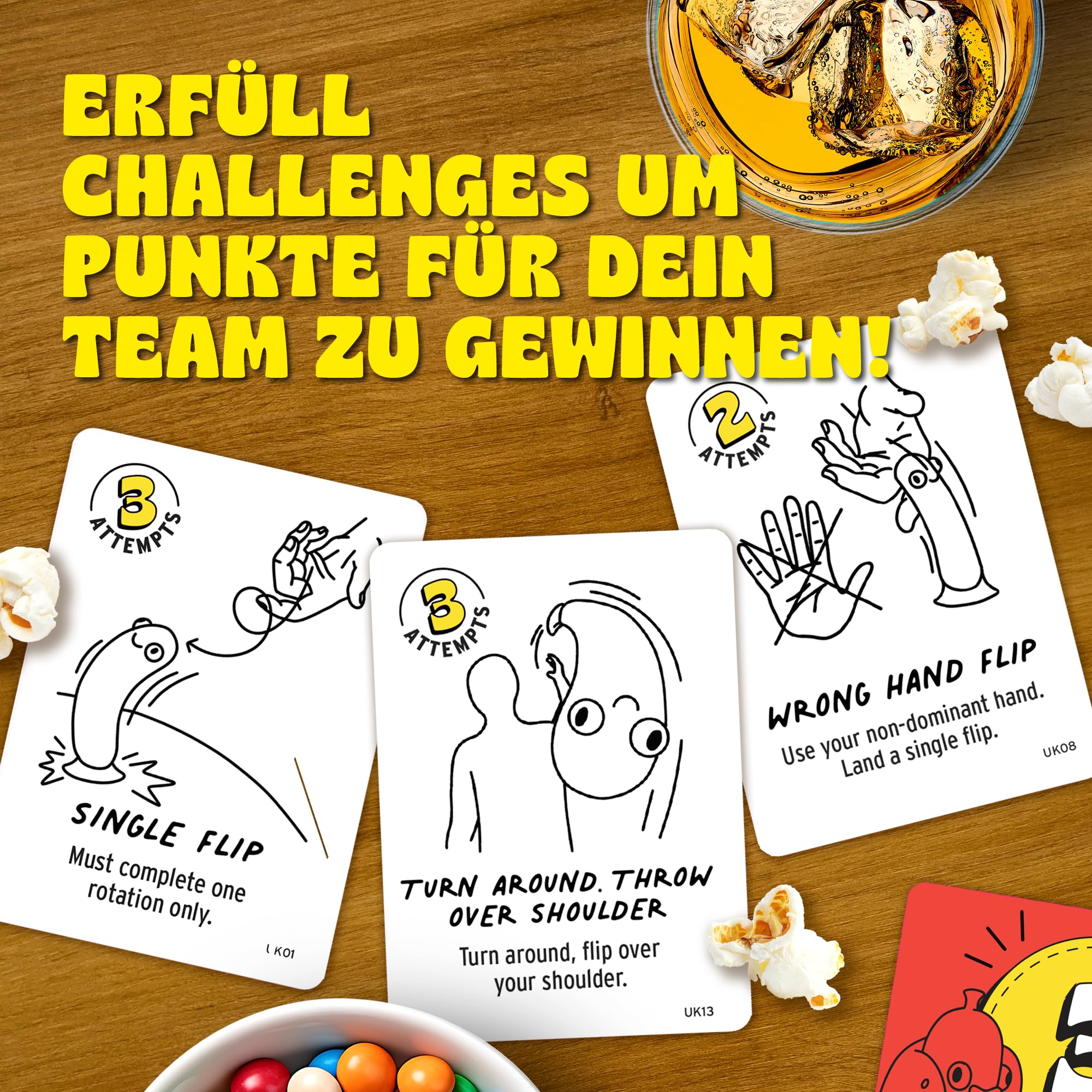 Big Potato Chicken vs Hotdog – Das ultimative Chaotische Partyspiel | Flipping-Fun Partyspiel für Familien & Spieleabende | Bonusinhalt inklusive!