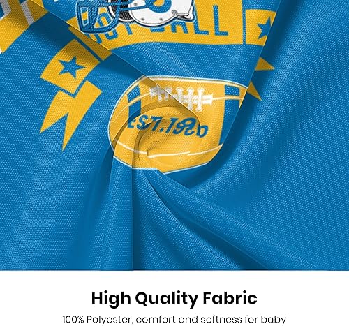 Miniatura 6 de Sfodcovy Ropa de bebé personalizada de manga larga de fútbol ropa de bebé recién nacido, número de nombre personalizado, regalos de bebé niño niña