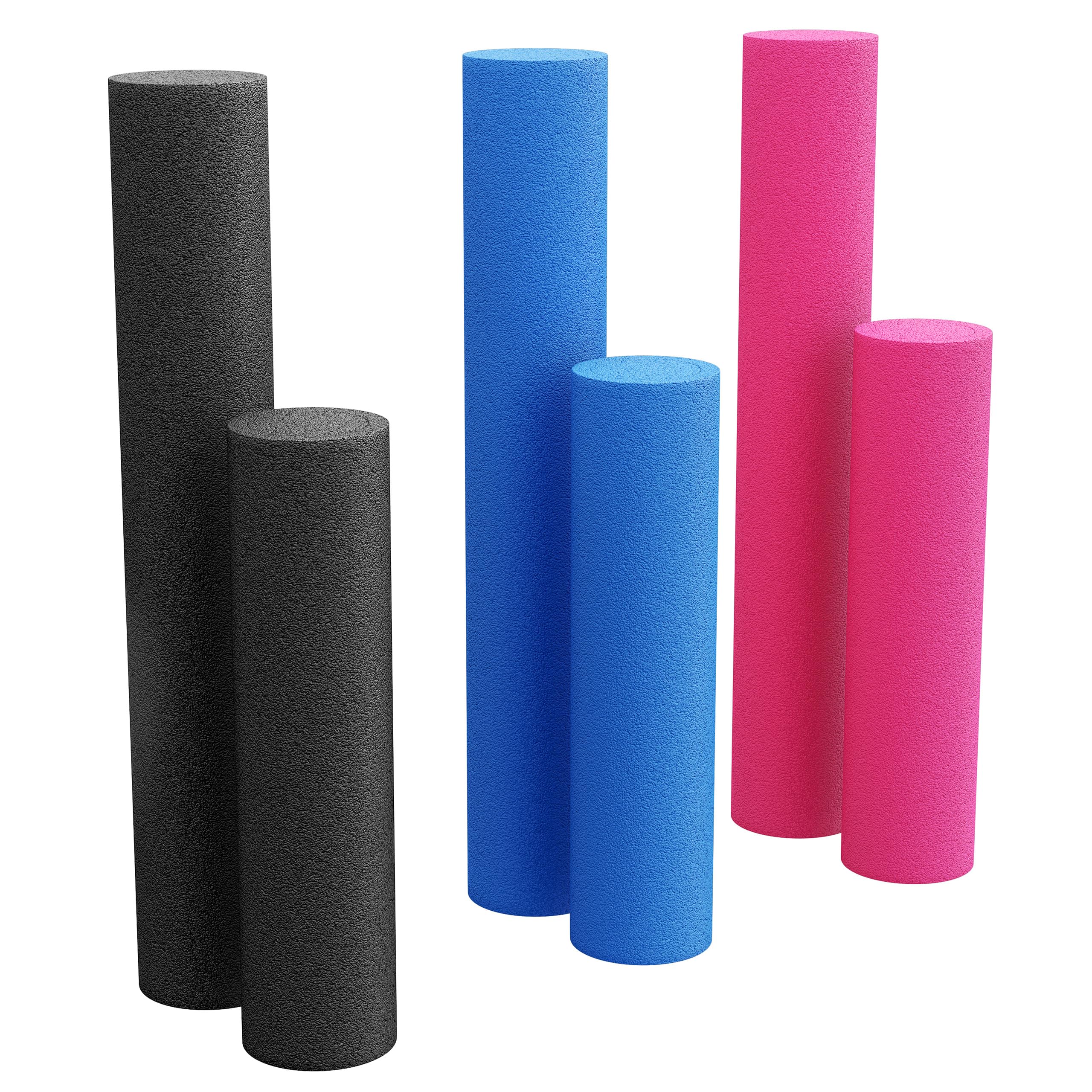 GORILLA SPORTS® Rouleau Pilates - 60x15/​90x15cm, Polyéthylène Mousse EPE, Légèreté, Durable, Doux, Stable, Résistant à l'Eau - Massage, Foam Roller, Fitness, Sport Maison, Yoga