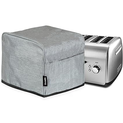 Crutello 4 Slice Toaster Cover with Storage Pockets - Small Appliance Dust Covers