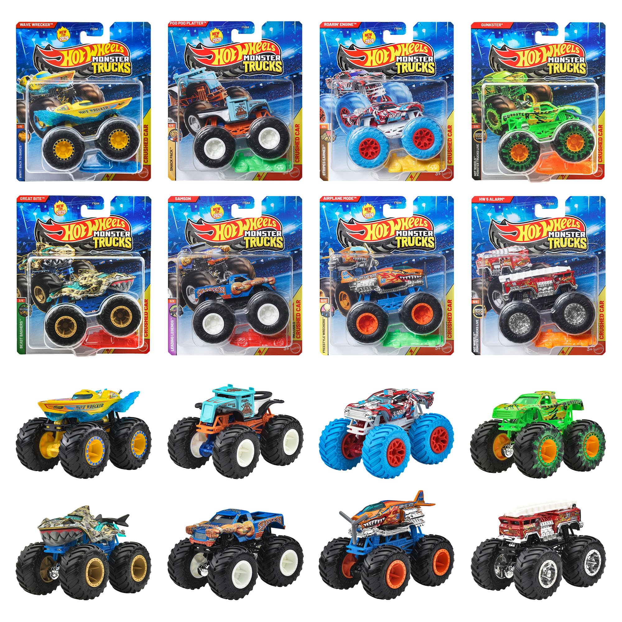 Amazon | ホットウィール(Hot Wheels) モンスタートラック 1:64