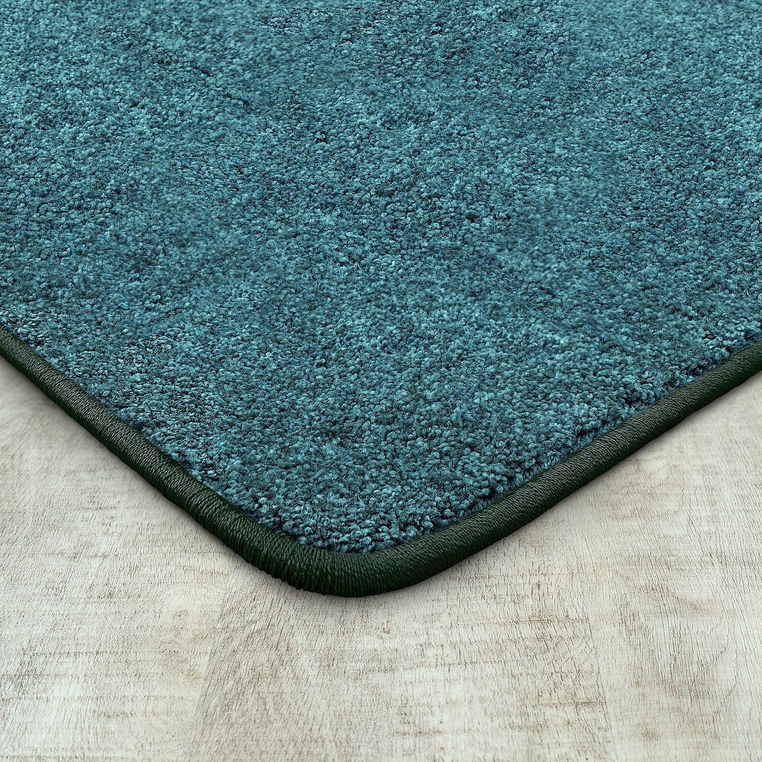 Joy Carpets Endurance Solid Colored Area Rug in Color Mint, 4' x 6'