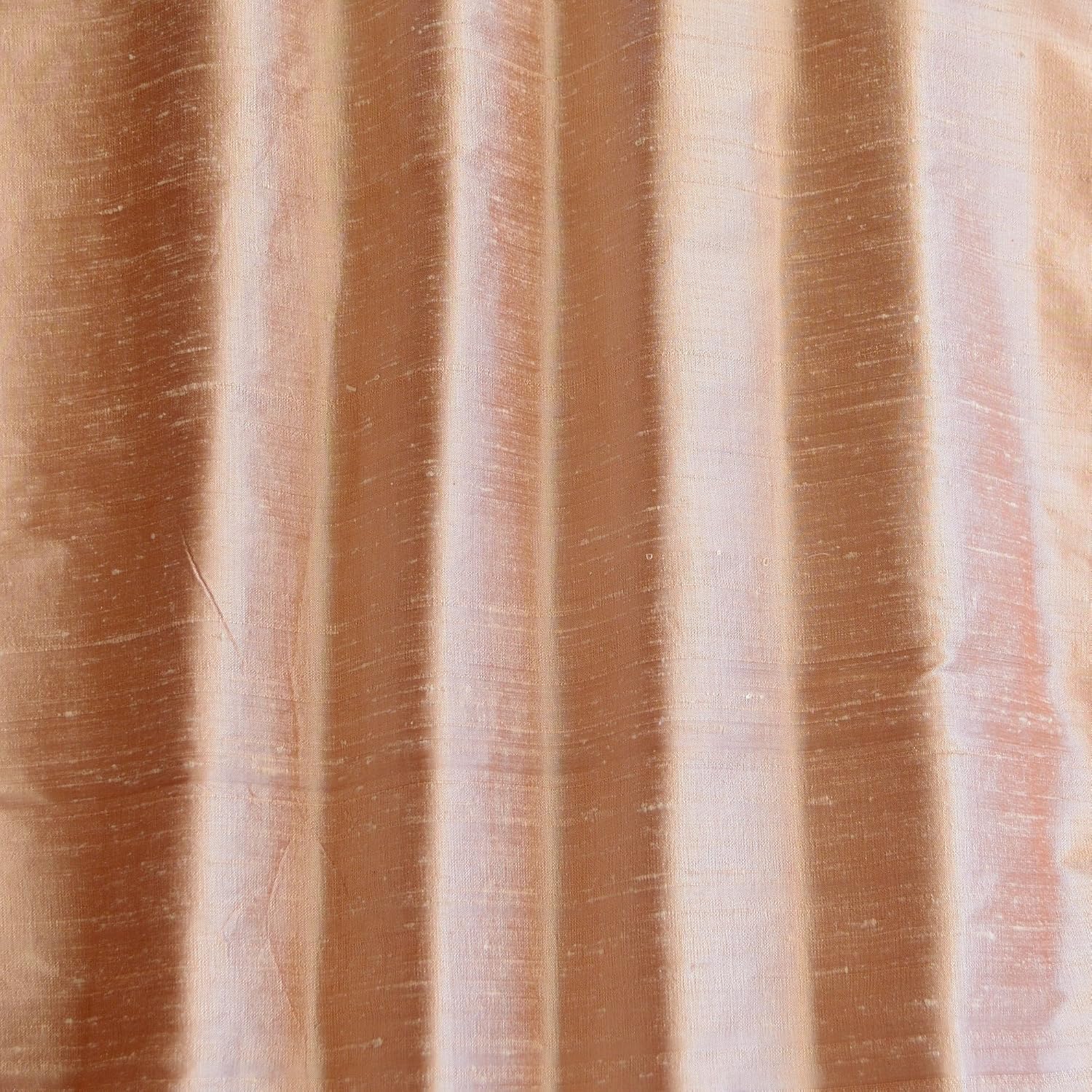 Iridescent Cashmere Pink Dupioni Silk, 100% Silk Fabric, by The Yard, 44" Wide