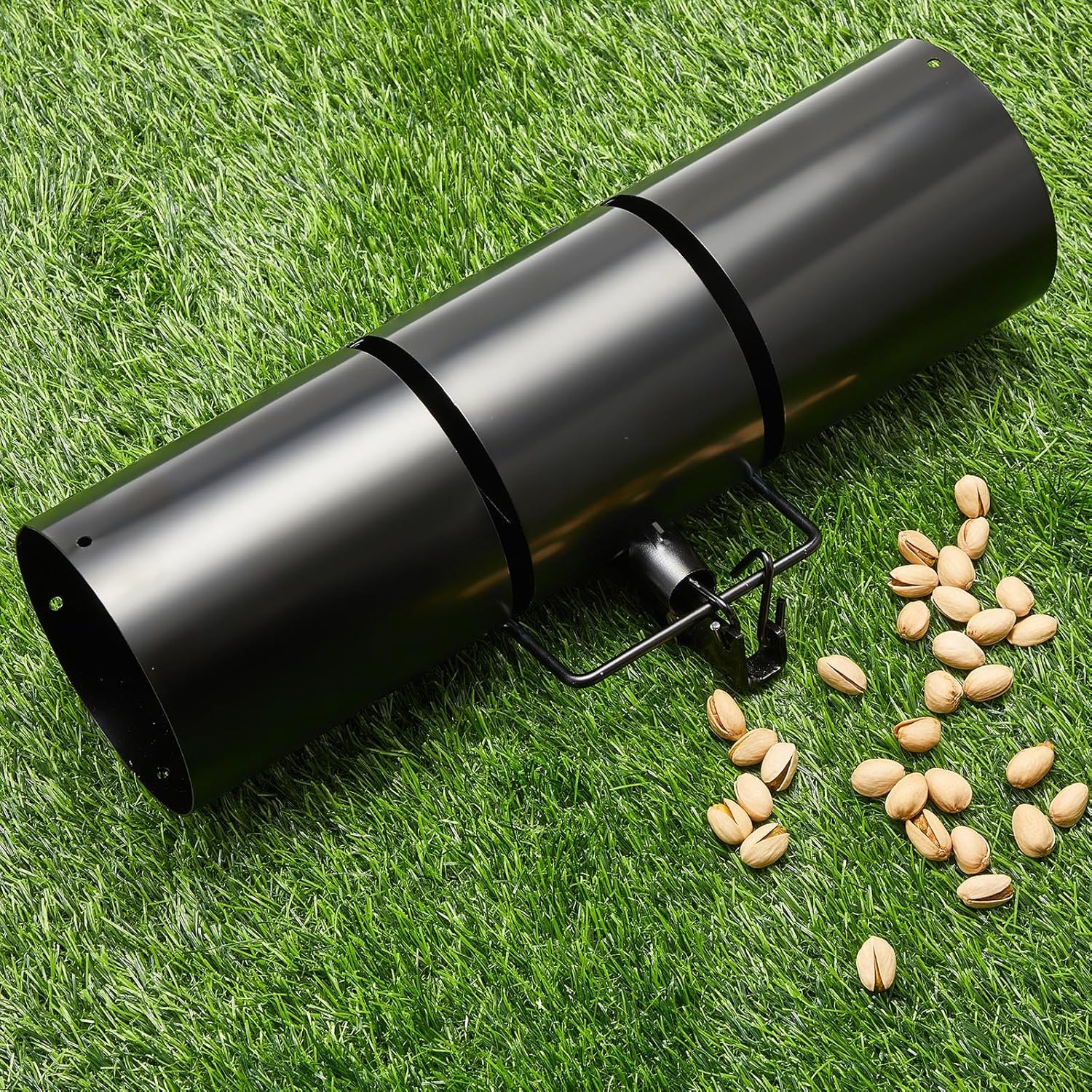 Qualirey Tube Squirrel Trap Rust Resistant Trap 4.5'' in Diameter with a Setting Tongs for Backyards Patios Gardens, Safe and Effective Pest Control Commercial and Residential Use(1 Pcs, 15 Inch)