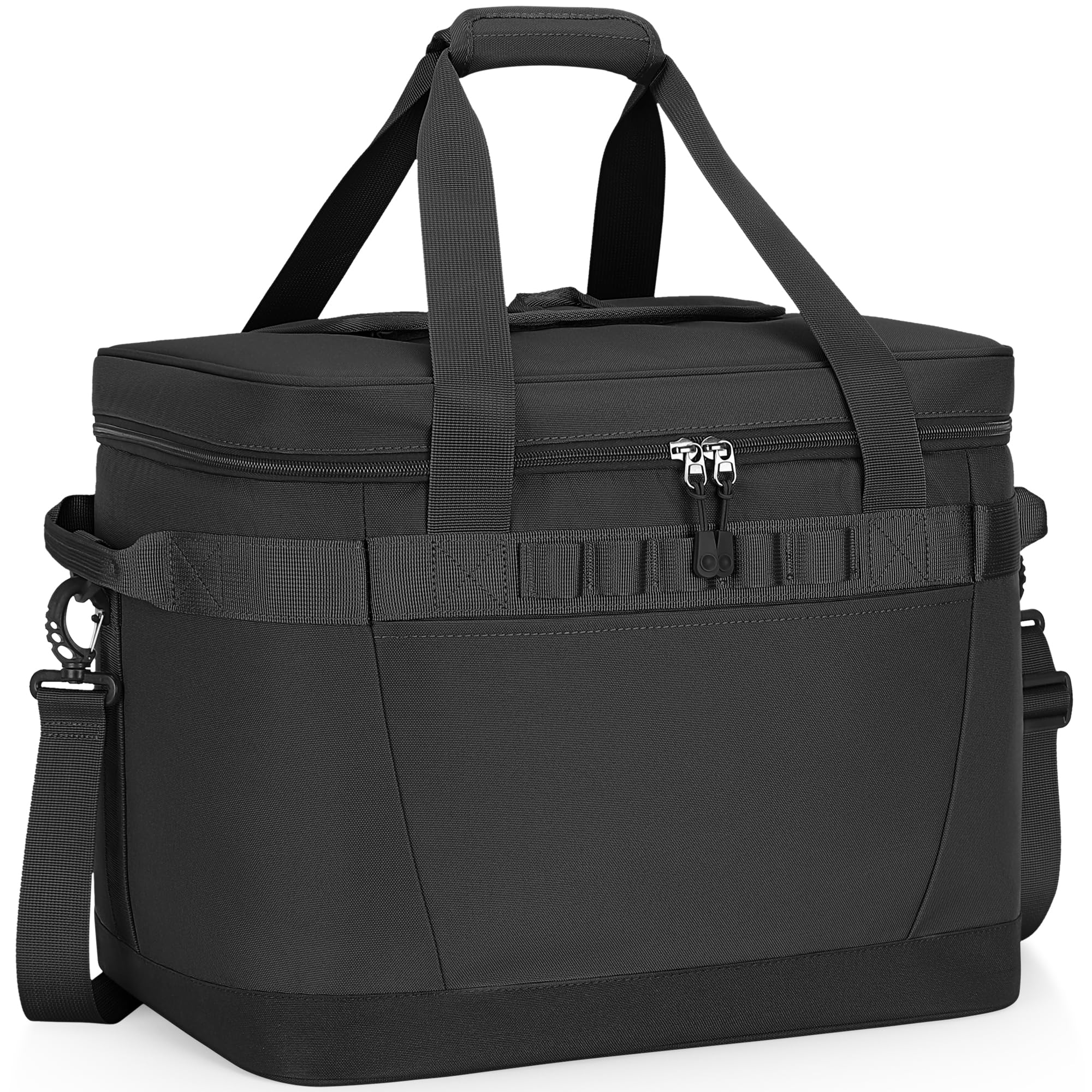 40L Insulated Cooler Bag, Leakproof Waterproof Cool Box with Hard Lid & Removable Shoulder Strap, Portable Thermal Cooler for Picnic, Camping, Beach & Travel, Keeps Food Cold/Warm