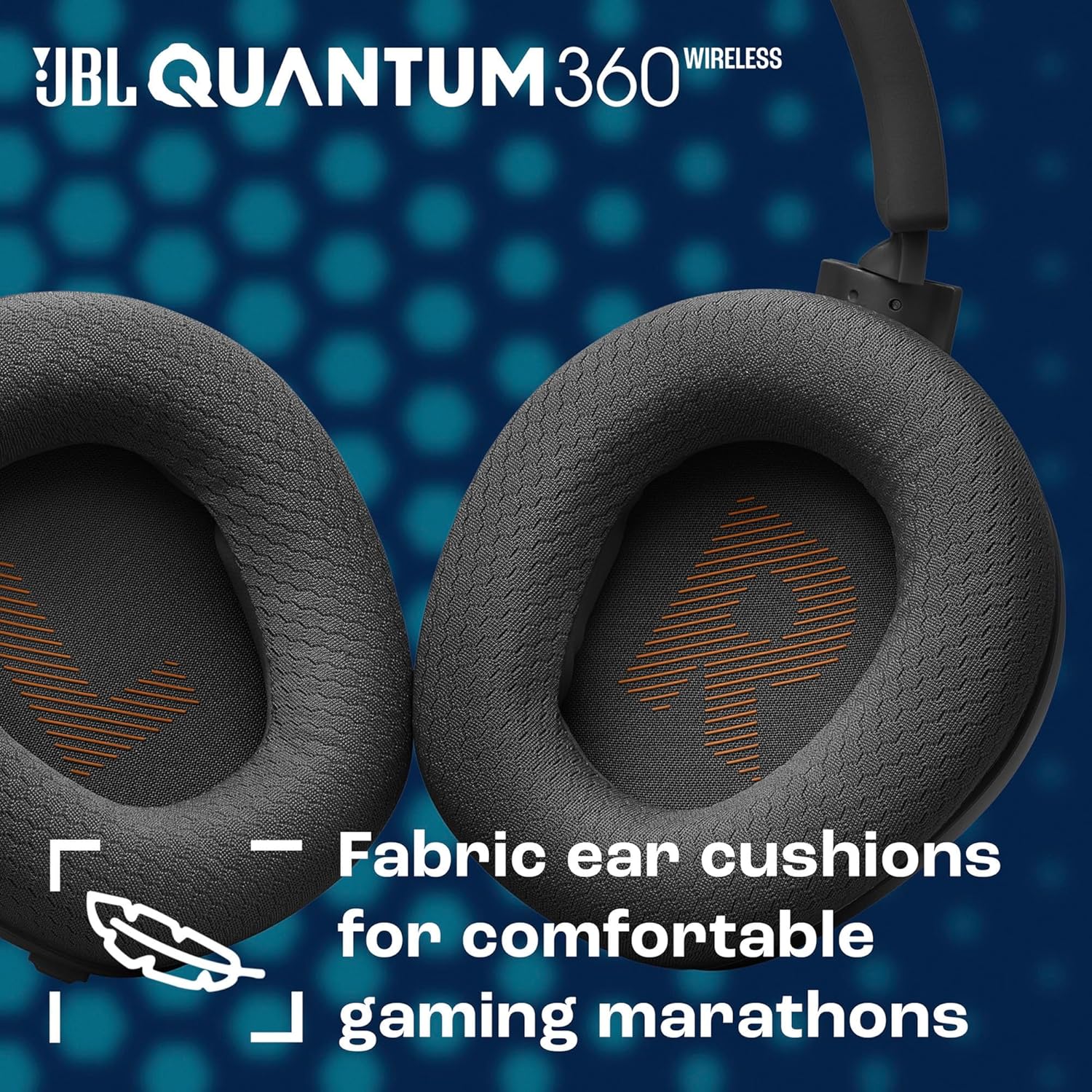 JBL Quantum 360X - Wireless Over-Ear Gaming Headset with Detachable Boom mic, JBL QuantumSOUND Signature, Up to 22-Hour Battery Life, Speed Charge and Play & Charge, Multi-Platform (Black)