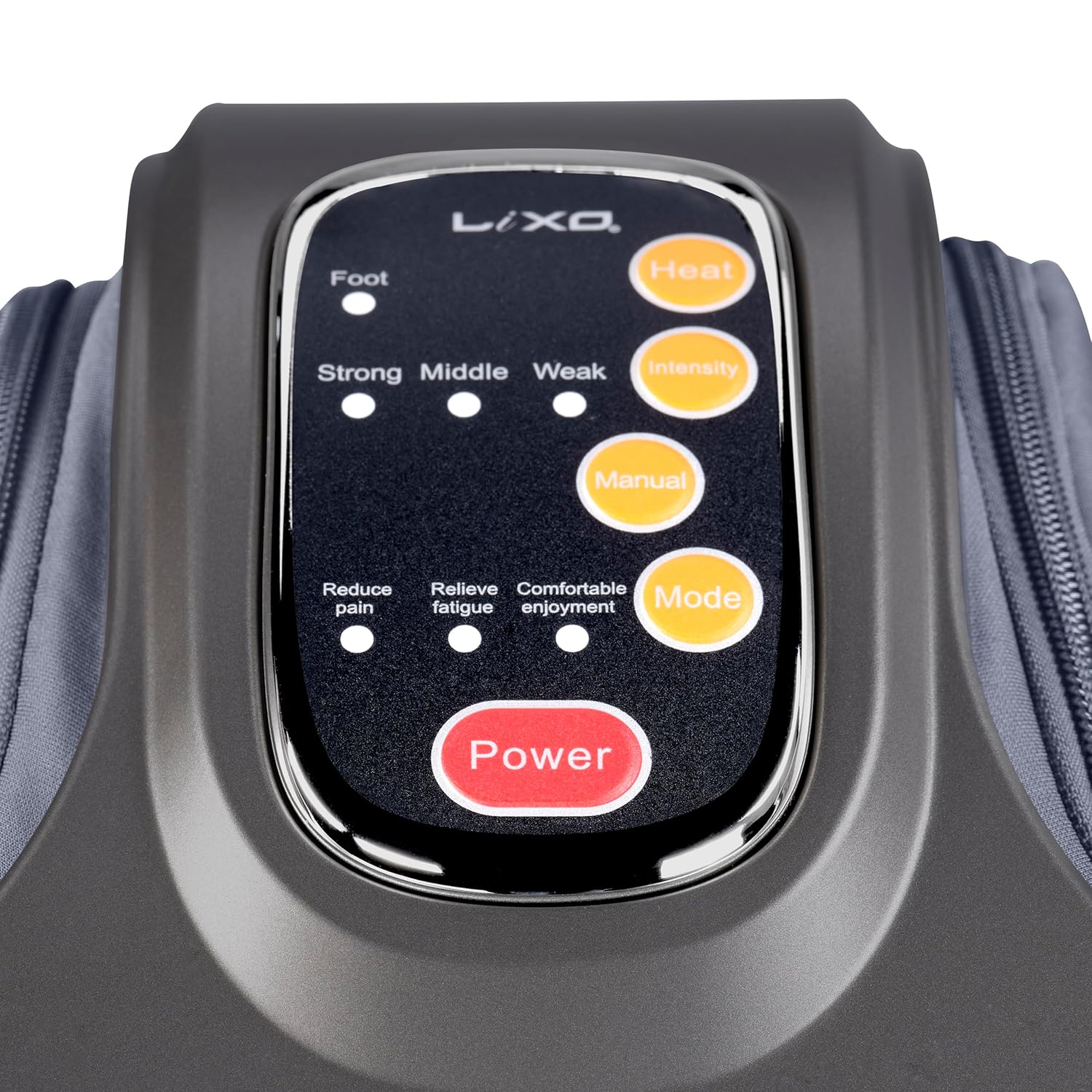 Lixo Foot & Leg Massager - LI750, Premium Comfort Foot Massager for Pain Relief, Dual Comfort Fabric: Ultimate Relaxation with Calming Roller massage, 3 Adjustable Intensity