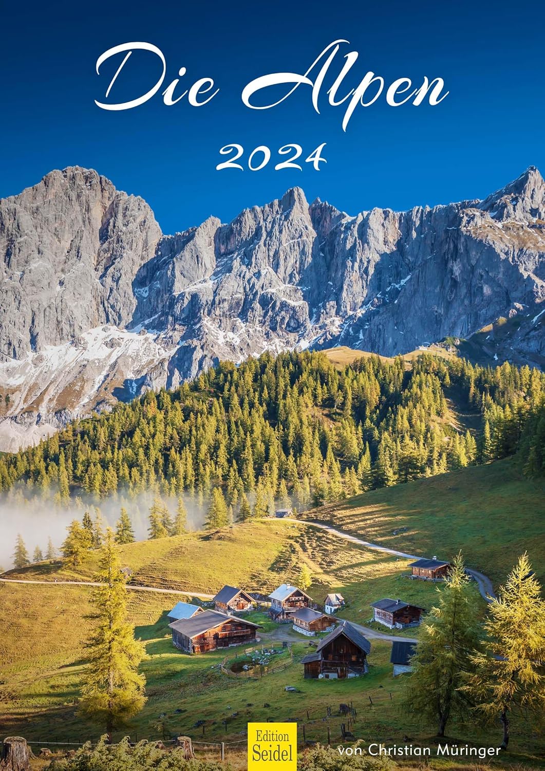 Edition Seidel Premium kalender Alpine berglandschappen 2026, DIN A3 wandkalender, bergen, Alpen, natuur, landschap, sneeuw, toppen
