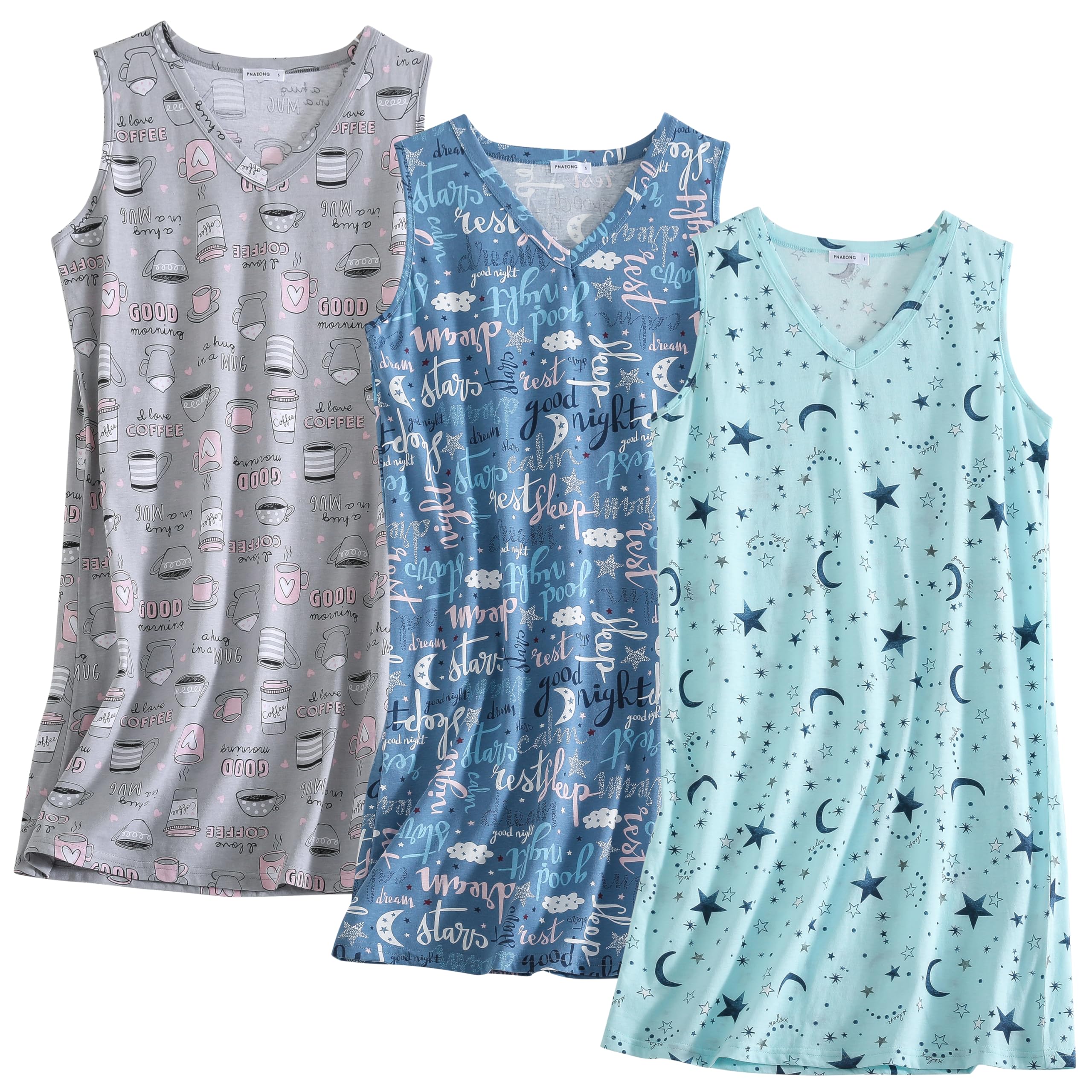 PNAEONG Cotton Nightgowns