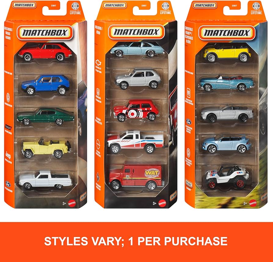 Amazon.co.jp: Matchbox 5-Pack Car Set (Colors/Styles Vary) : おもちゃ