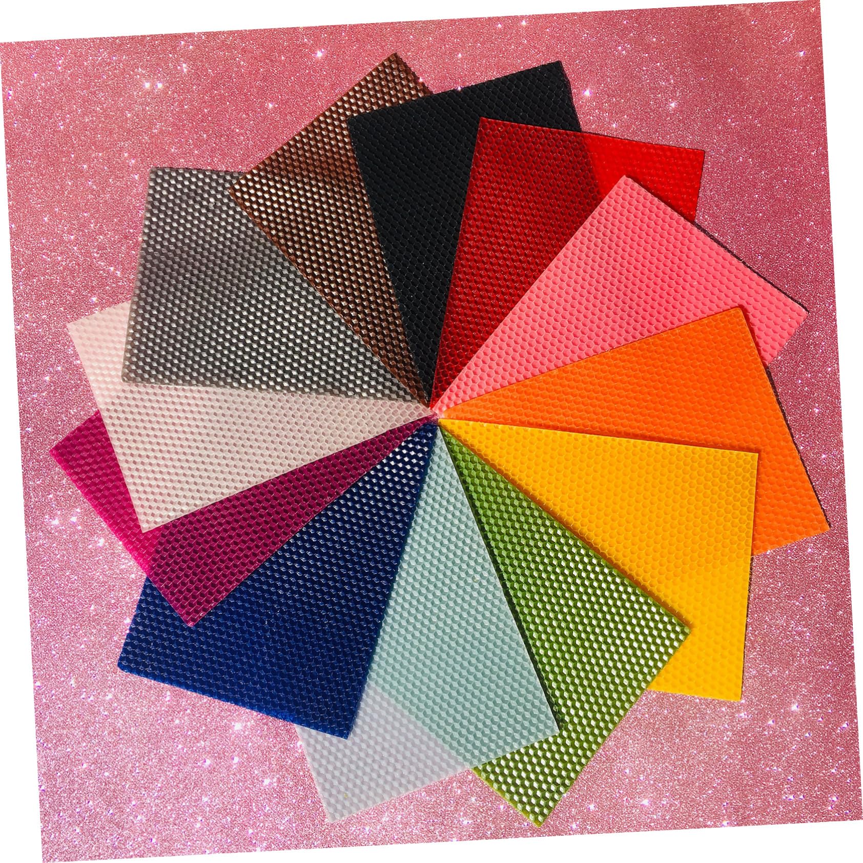 NUOBESTY Kit fare Candele 9 Pezzi Fogli di Cera D'api, per Progetti Creativi per Ragazzo Ragazza e Fai da Te, Facile da Usare Colore Casuale