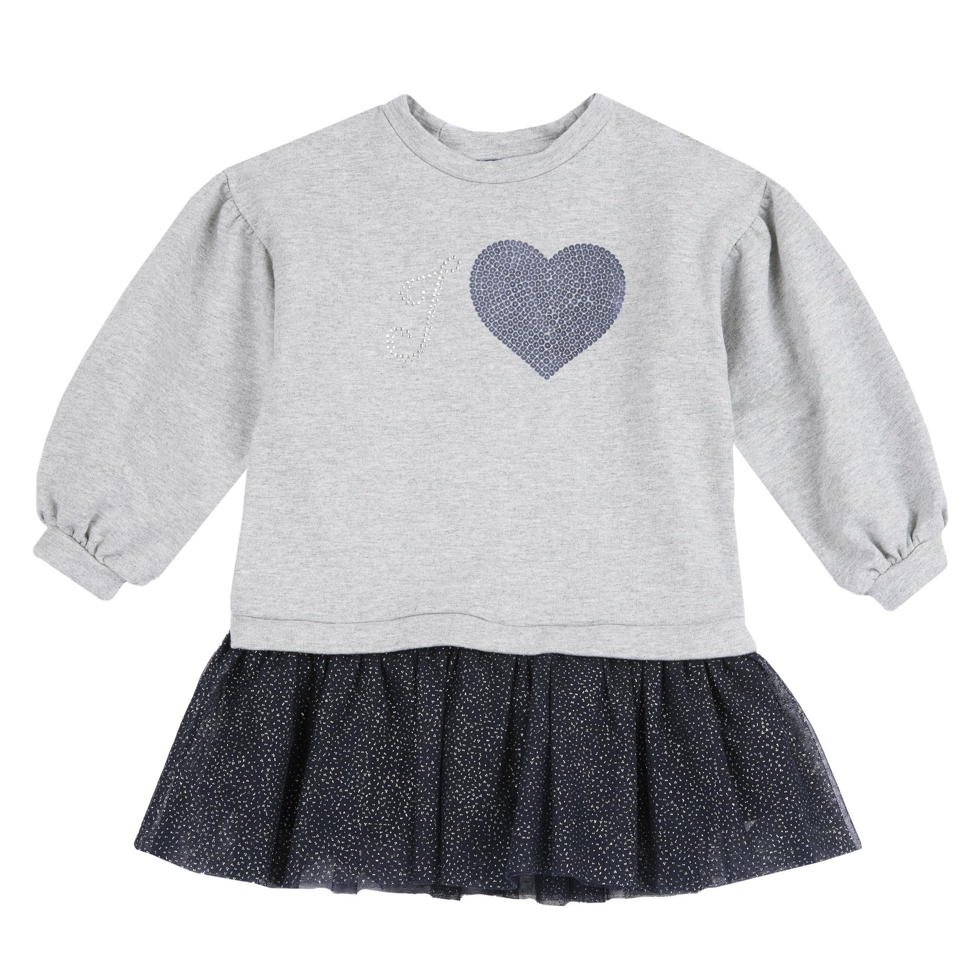 Chicco Vestido Niña Mangas Largas, en Suave Tejido, Lavable en Lavadora, Ropa Niña y Chica, Diseñado en Italia