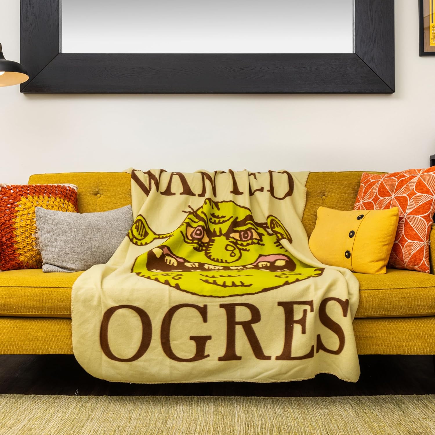 Silver Buffalo Shrek Wanted Ogres Sign 45" x 60" Fleece Throw, Soft and Cozy Blanket, 180 GSM - Image 6
