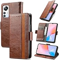 Vista 233 de Funda para Honor X7, Funda para Honor Play 30+ Plus Funda de piel sintética con ranuras para tarjetas Funda con soporte abatible Rojo