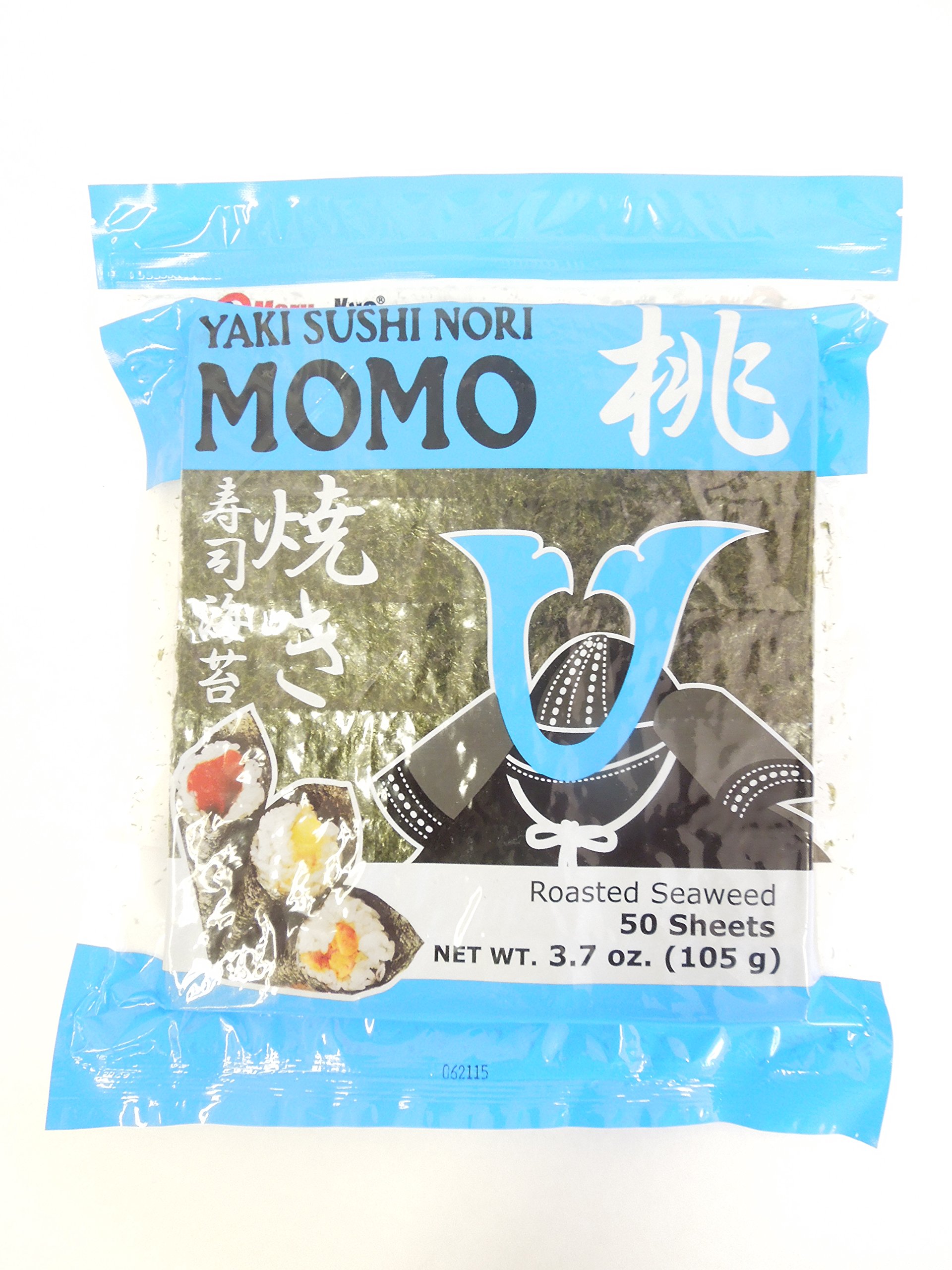Roasted Seaweed, Yaki Sushi Nori Momo, Maru Kyo, 50 Sheets 3.7 oz. (105 g)
