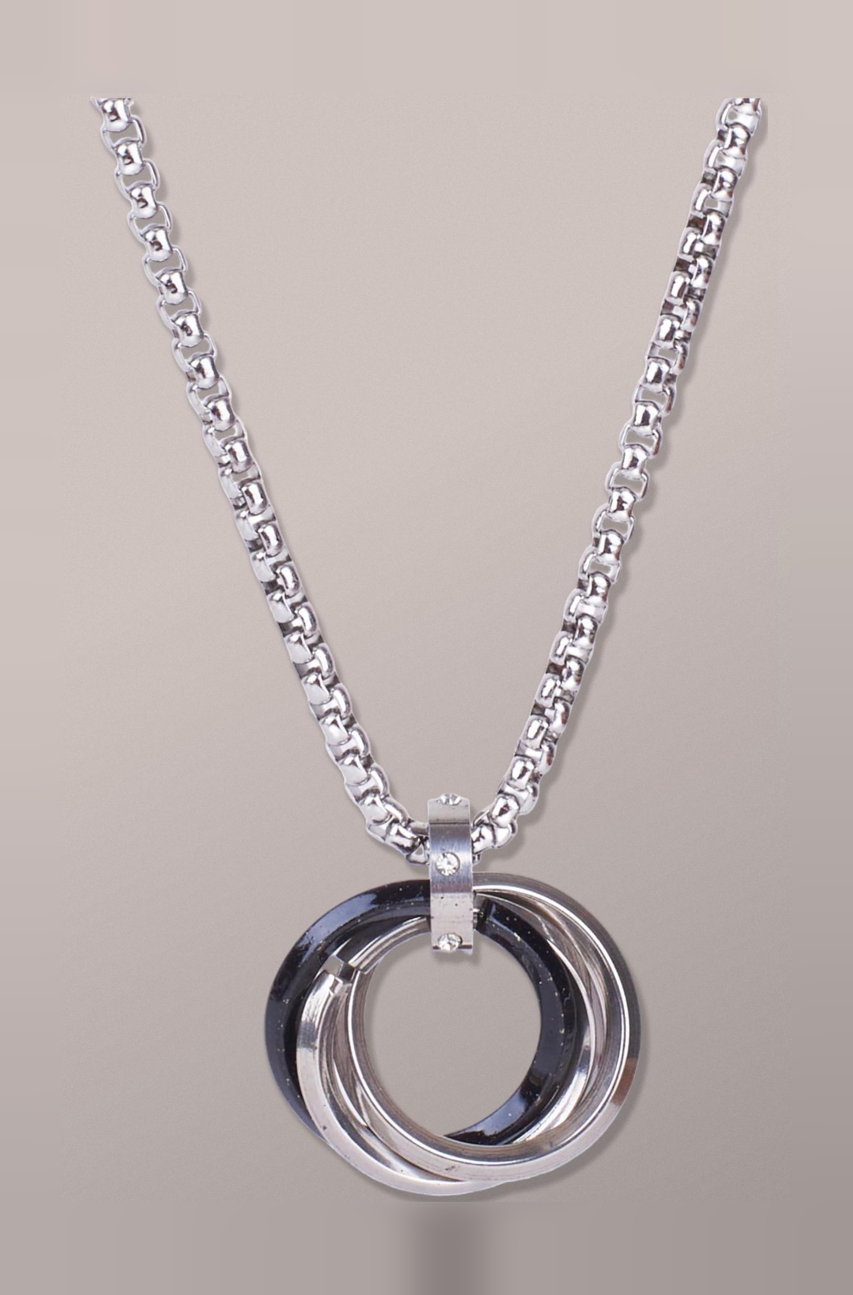 ALPHA Anti Tarnish Stainless Steel Rocky Locket Neck Chain for Men | Stylish Pendant Necklace | Jewellery Accessories for Boys | Minimal Jewelry | Gifts for Boyfriend & Husband | Gift for Diwali, Christmas, Marriage, Birthday..