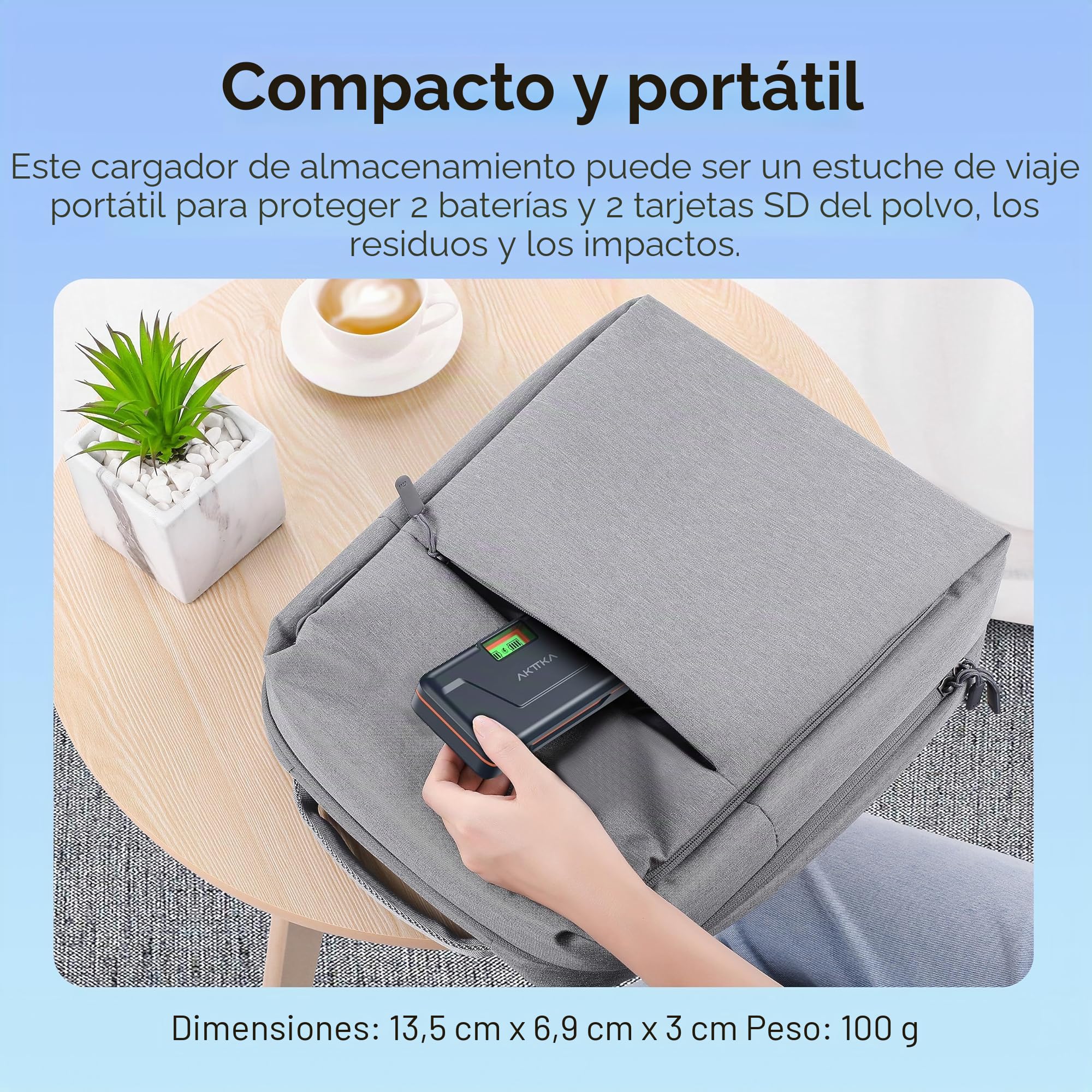 NP-FZ100 Batería 2280mAh (2 Unidades) – Cargador Rápido 20W con Almacenamiento para Sony A7iii, A7iv, A7C, A6700, A6600, ZV-E1, ZV-E10ii, FX3, FX30, A9, A9S, A7R3, A7R4,Pantalla LCD Y SD