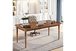 Tribesigns 62-Inch Executive Desk: The Ultimate Wood Writing Desk for Modern Offices