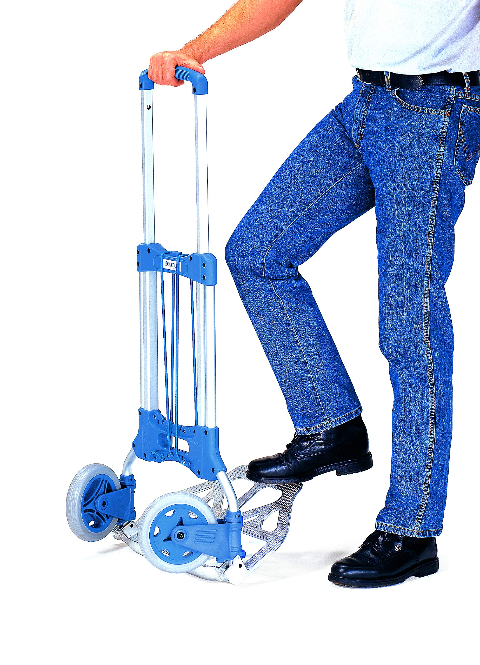 Sackkarre falt- & klappbar | tragbare Transporthilfe - Eigengewicht nur 3,2 kg | Traglast: 50 kg - Fasskarre aus Aluminium