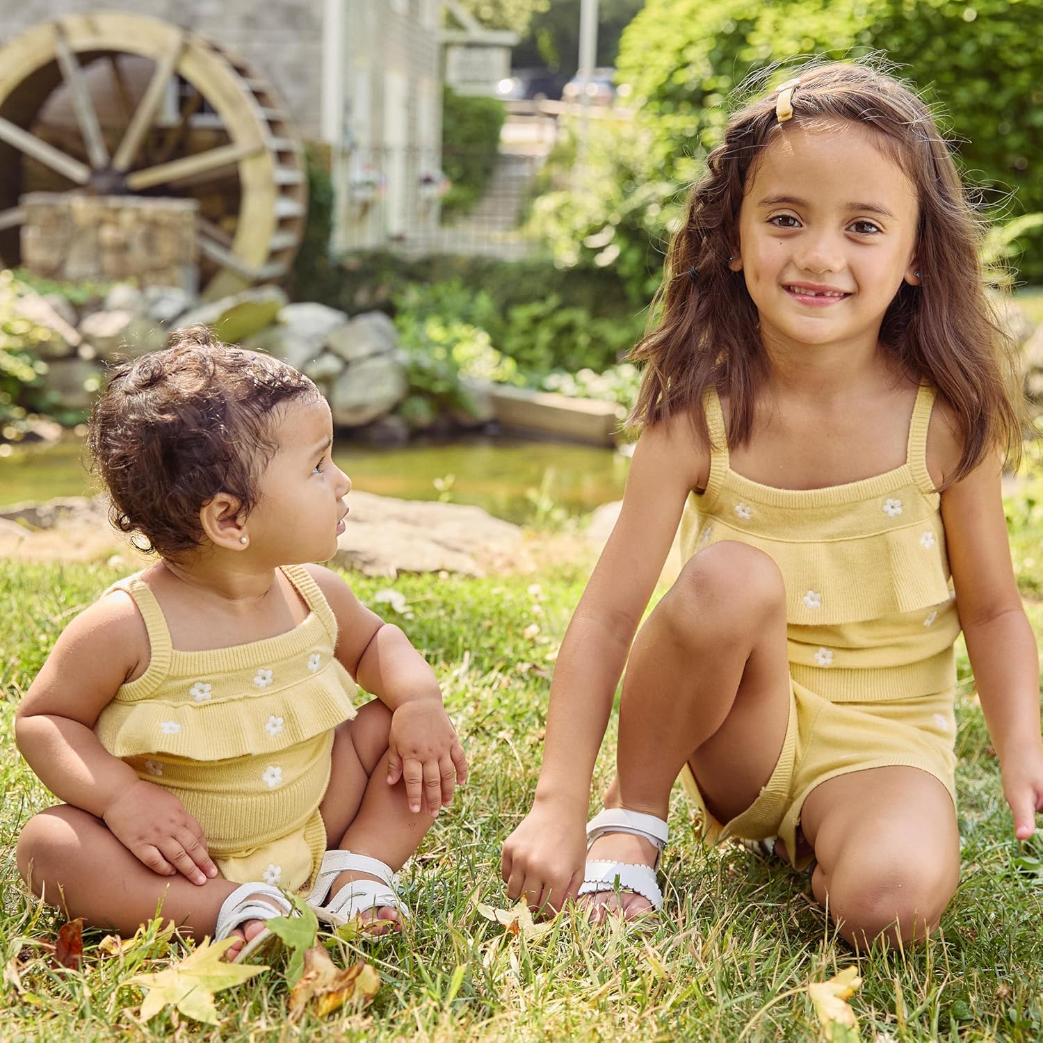 Modern Moments by Gerber baby-girls Toddler Jersey Sweater Knit 2-piece Short Set - Image 6