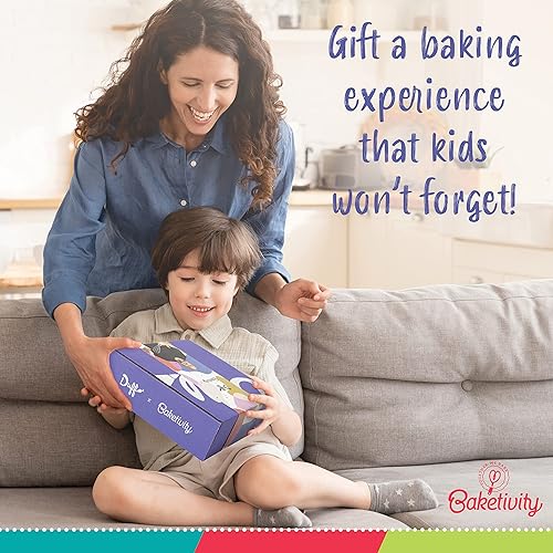 Miniatura 4 de Baketivity Kit de hornear galletas de globo de nieve, receta de cocina Duff Goldman, divertido kit de fabricación de galletas para la familia,