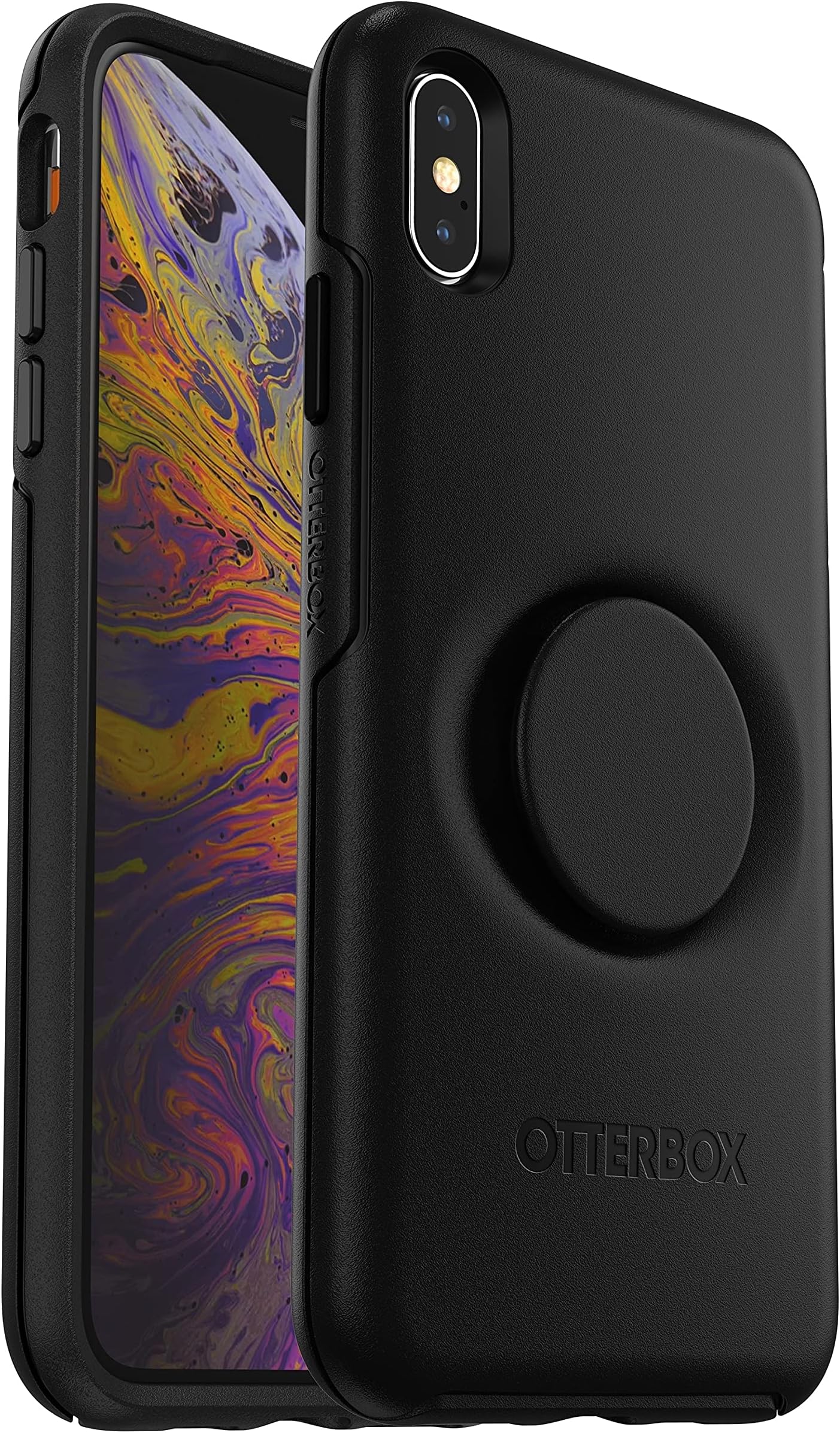 Otter + Pop Symmetry Series Phone Case for Apple iPhone Xs Max - Black