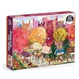 Autumn at The City Market – 1000 Piece Puzzle Fun and Challenging Activity with Bright and Bold Artwork of A Fall Day at A Farmer’s Market for Adults and Families