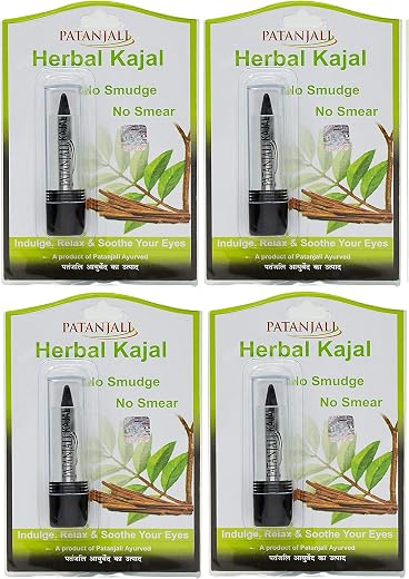Patanjali Herbal Kajal 3 Grams (Pack of 4)