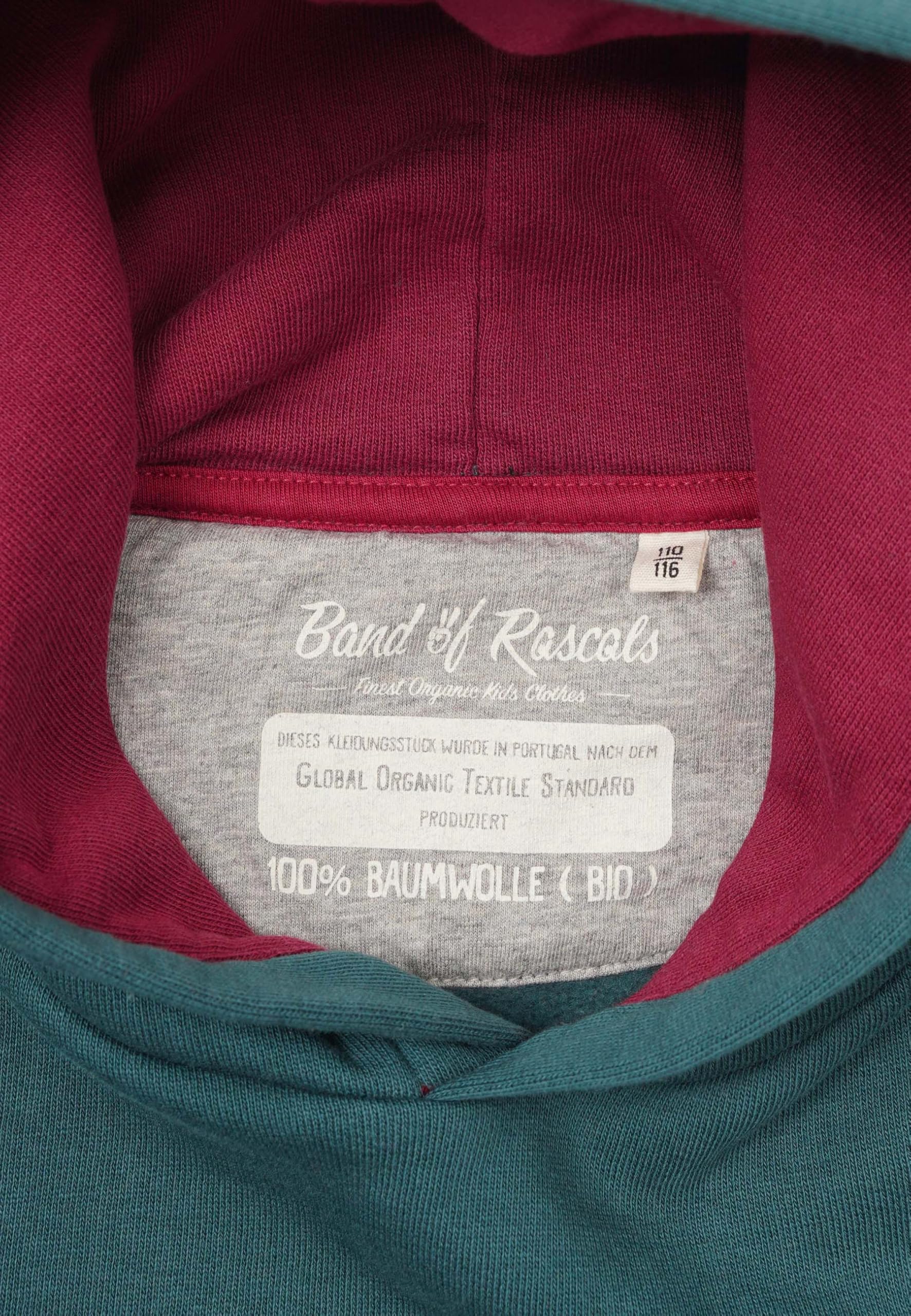 Band of Rascals Kinder Kapuzenpullover 3C Block aus Bio-Baumwolle
