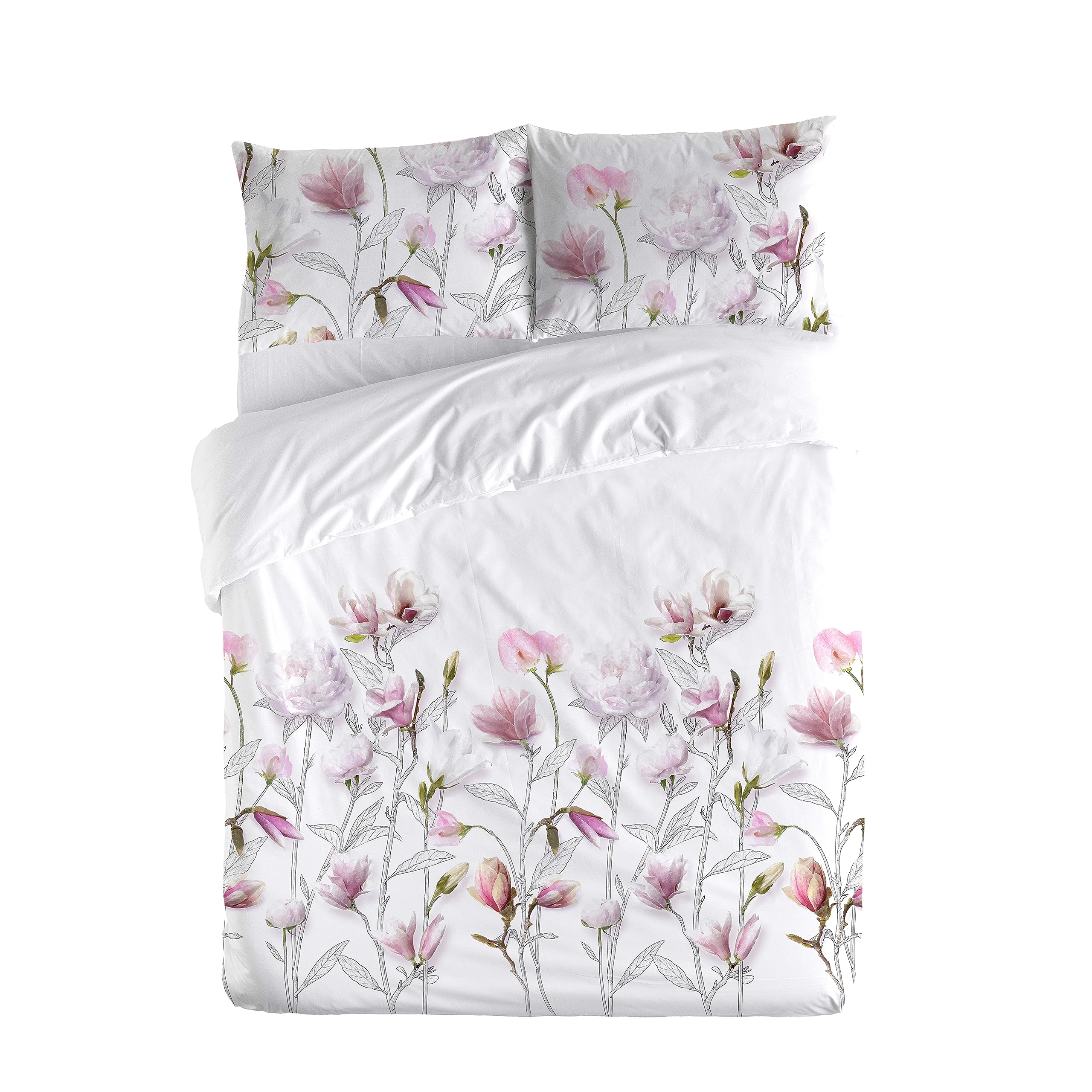 ETHERE MAISON Funda nórdica Sirwater Cama 180 cm - 260x240 cm, algodón 200 Hilos. Cierre con Botones.