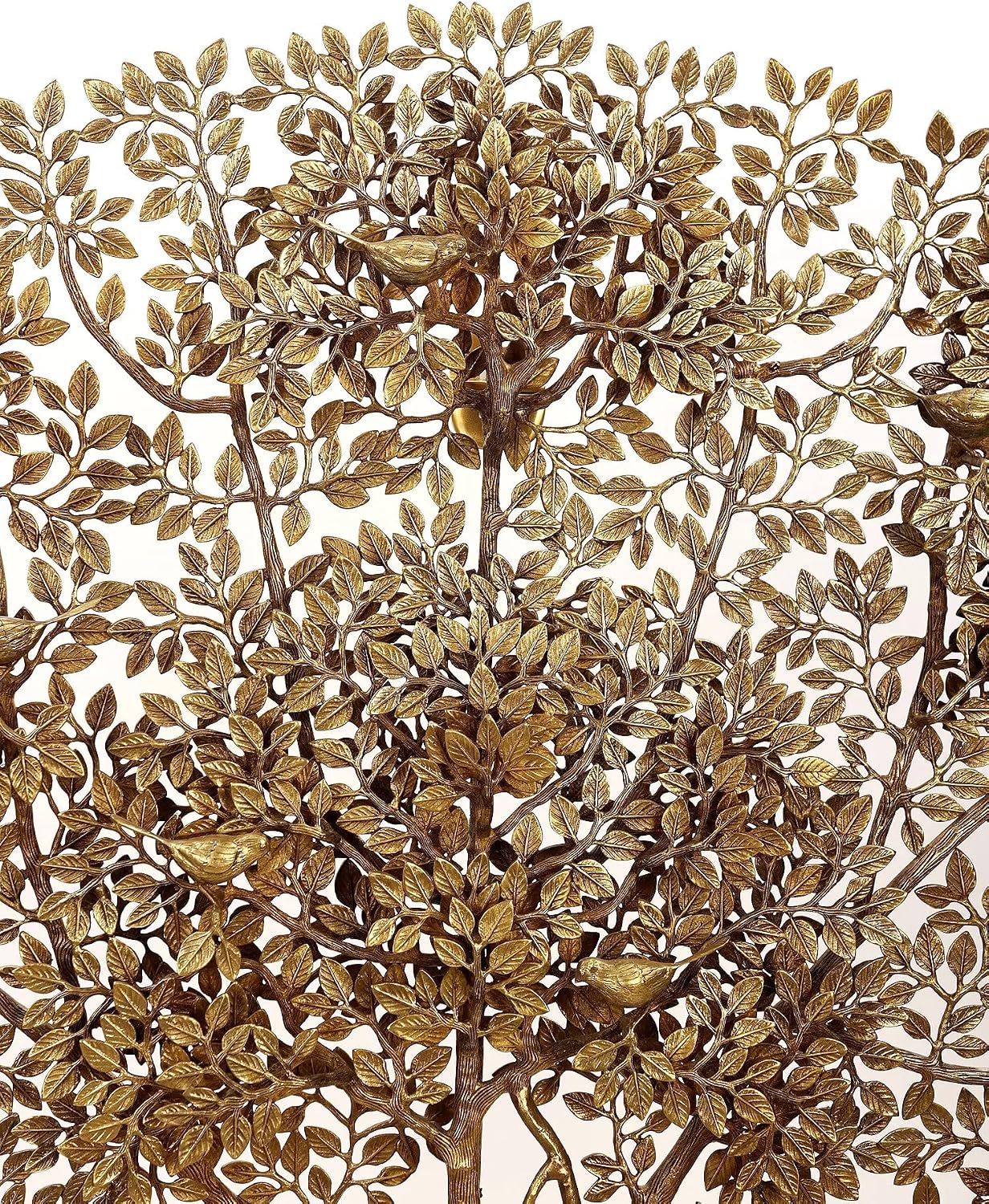 Exotic India 65" Superlarge Bodhi Tree | Wall Mounted | Handmade - BRASS