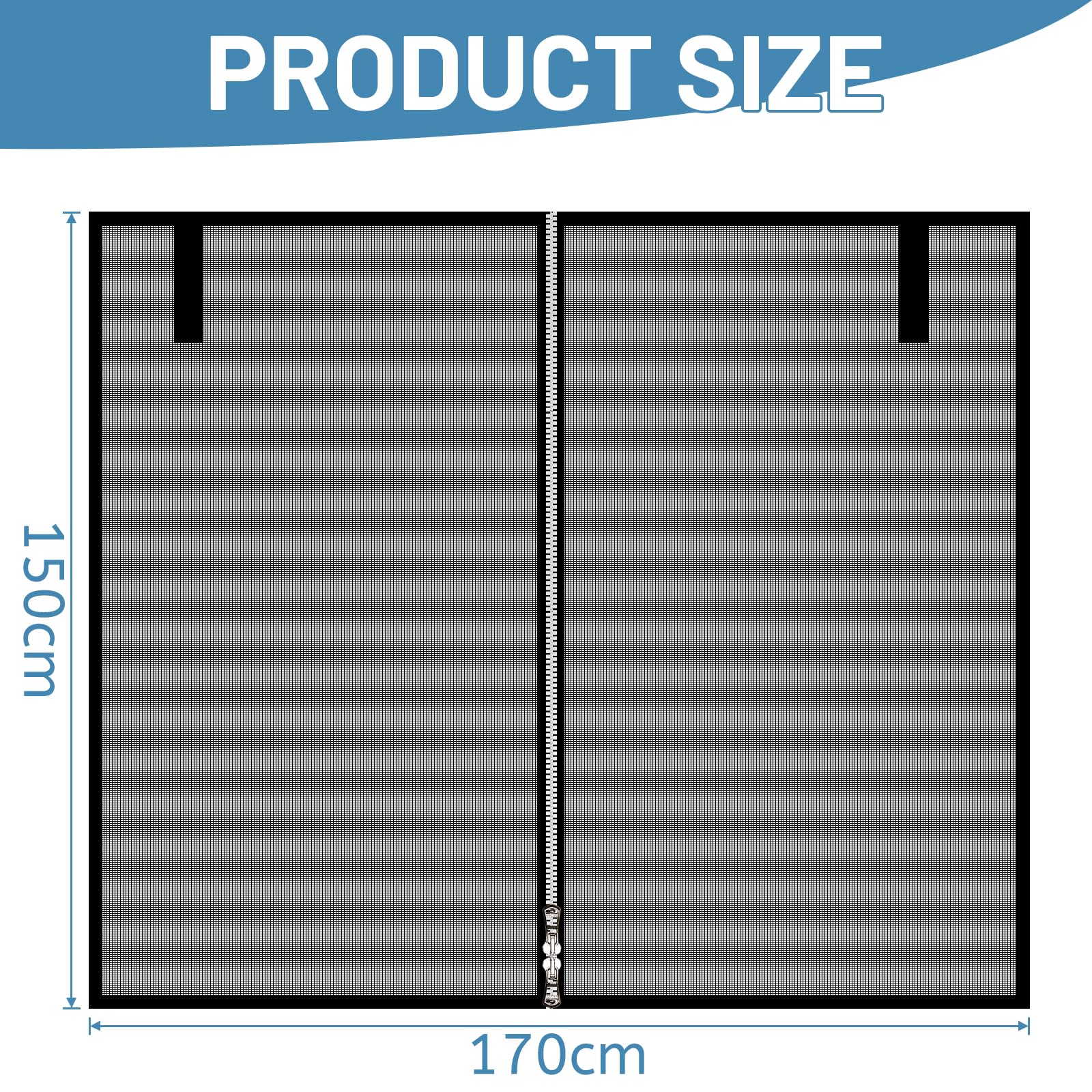 lalago 174x150cm Moustiquaire pour Hayon Magnétique, Protection Solaire en Maille Anti-UV Filet, Hayon Voiture Anti-Moustique Noir pour SUV- MPV- Van- Arrièrekl, Camping-Car Caravane,Van en Plein Air
