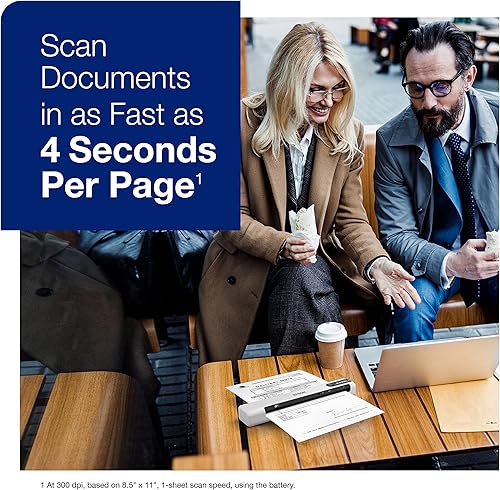 Miniatura 3 de Epson DS-80W Escáner portátil inalámbrico de documentos alimentado con hojas para PC y Mac