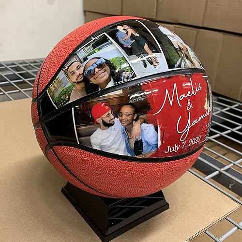 Miniatura 4 de Baloncesto de amor con foto personalizada, baloncesto personalizado con imágenes y texto, el mejor regalo para el día de San Valentín, boda,
