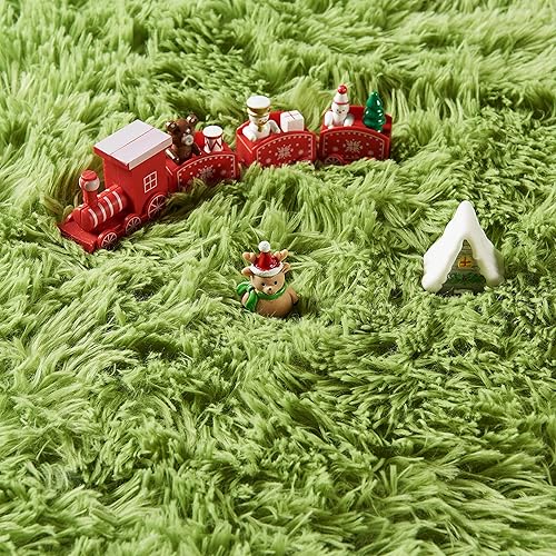 Miniatura 2 de GKLUCKIN Alfombra redonda de 4 pies, alfombra circular suave y esponjosa para dormitorio, guardería, habitación de los niños, decoración del hogar