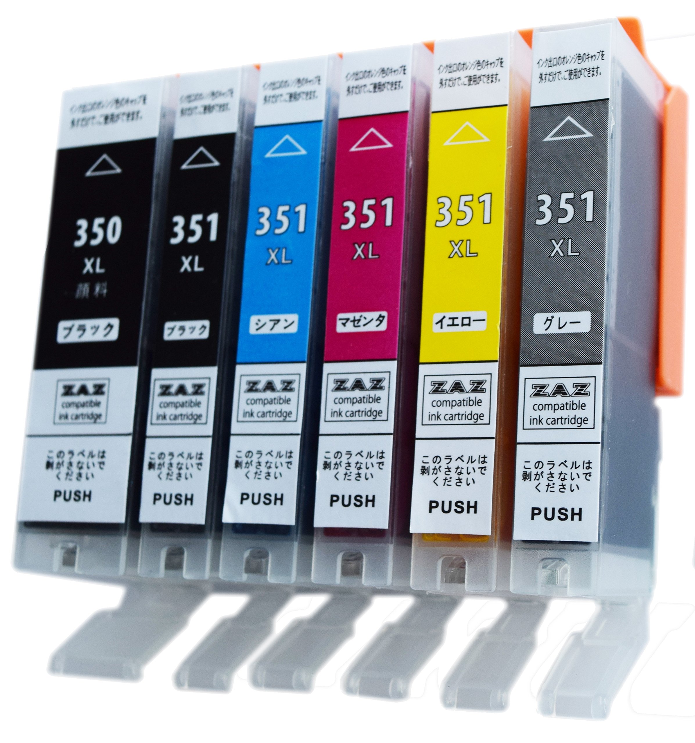 Amazon.co.jp: ZAZ BCI-351XL+350XL/6MP ZAZ 互換インク 6色セット IC