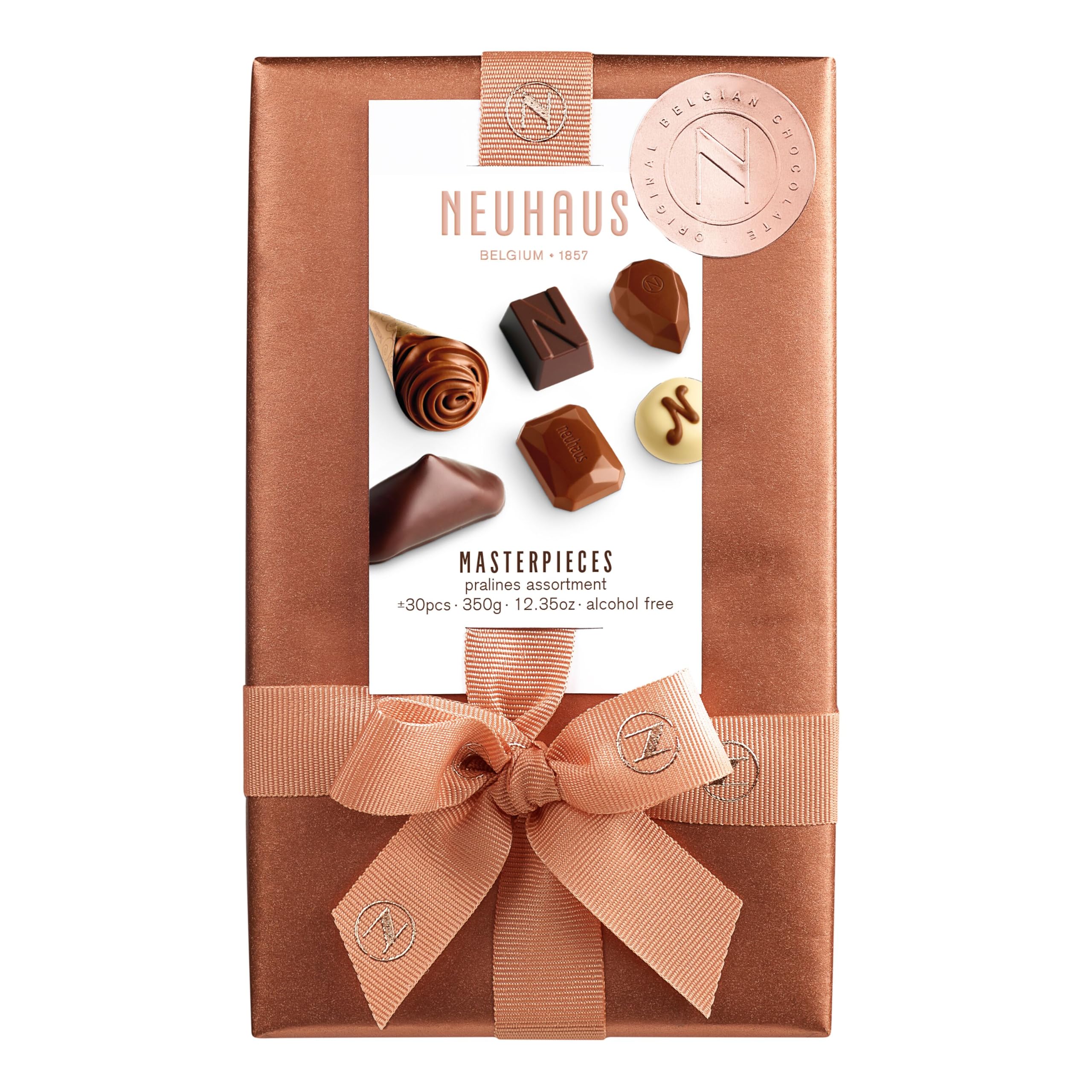 Neuhaus | Ballotin Timeless Masterpieces | 350 g | Env. 30 Pralines Belges | Crème Fraîche, Praliné, Ganache & Gianduja