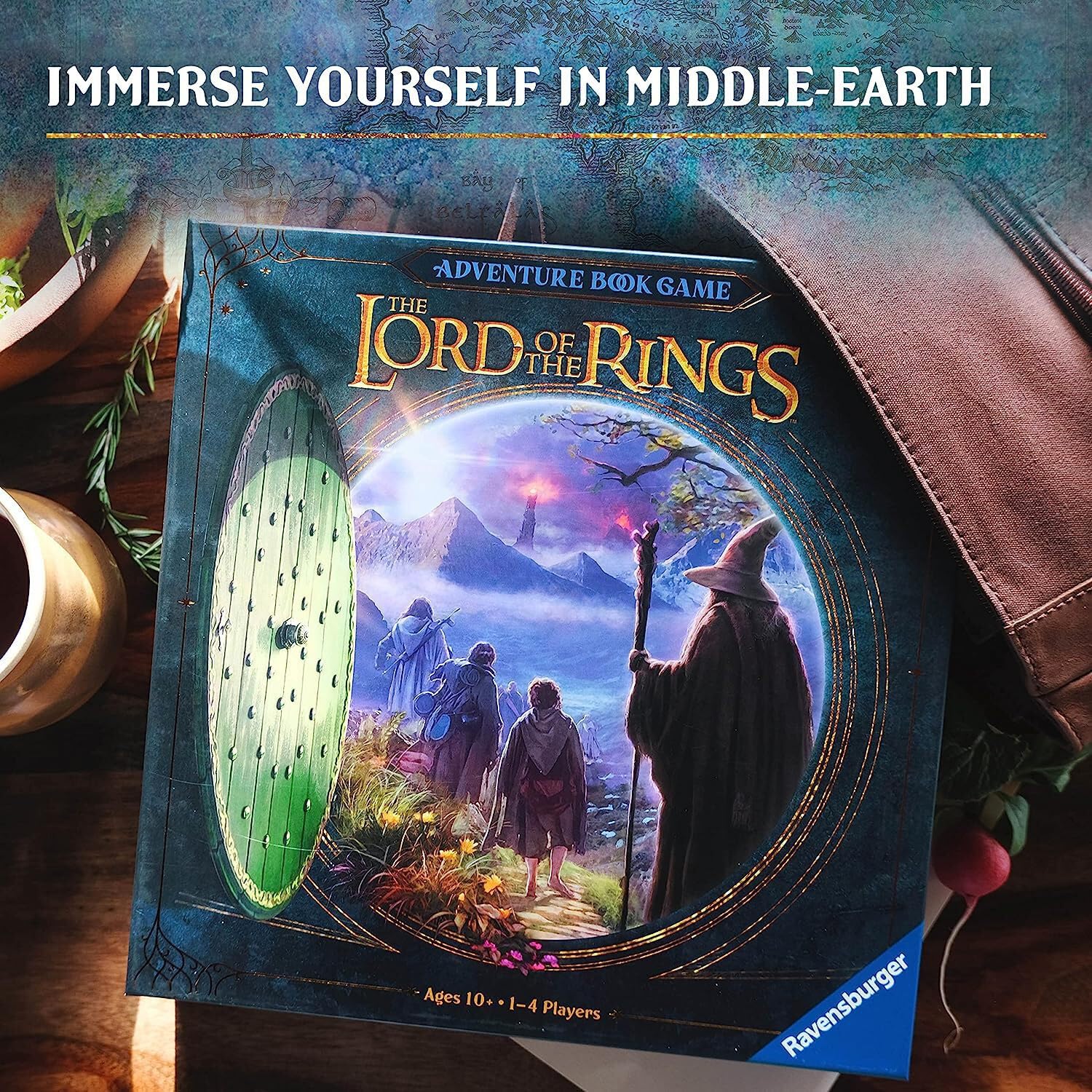 Ravensburger Lord of the Rings Adventure Book - wciągająca rodzinna gra planszowa dla dzieci i dorosłych w wieku 10 lat i starszych od 1 do 4 graczy
