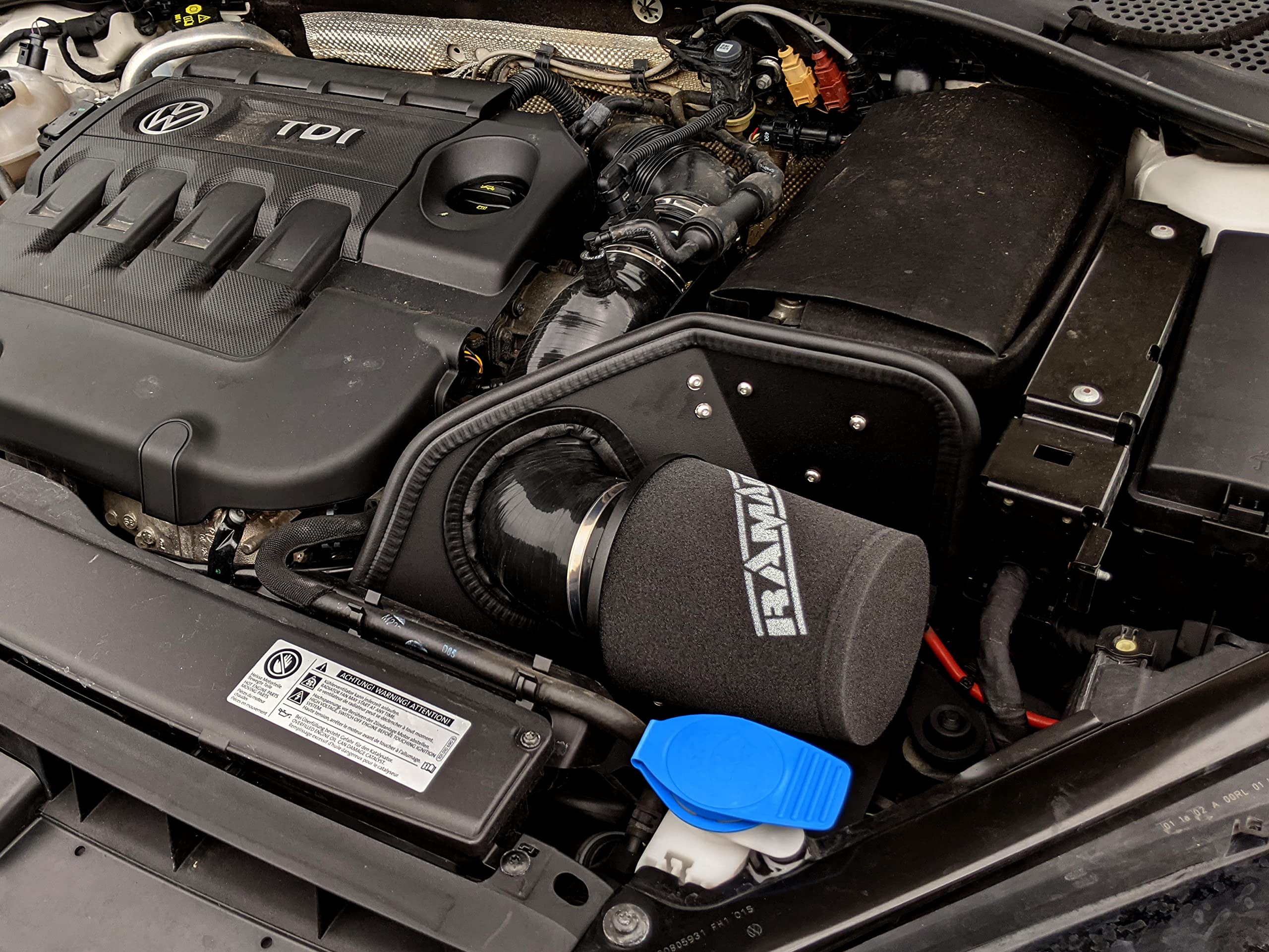 Ramair Filters Performance Ramair Kit induzione per VW Golf MK7 2.0 TDI/GTD, nero