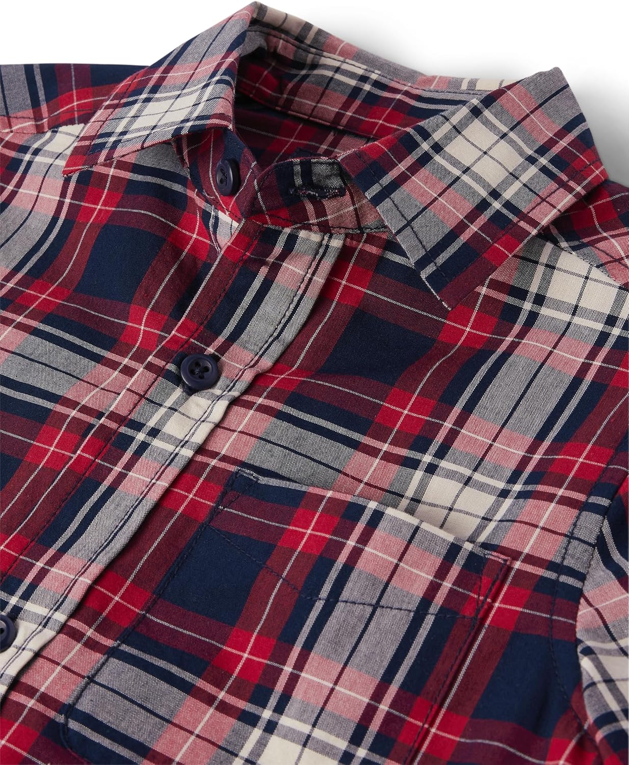 The Children's Place Boys Long Sleeve Flannel Button Down Shirt - Image 2