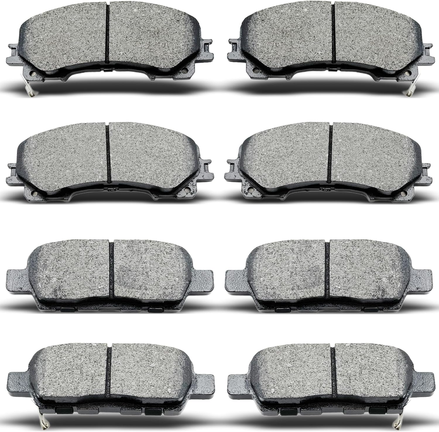 Front Rear Ceramic Brake Pads 8 Pieces Set fit for Infiniti Q50/Q60/QX50, Nissan Rogue