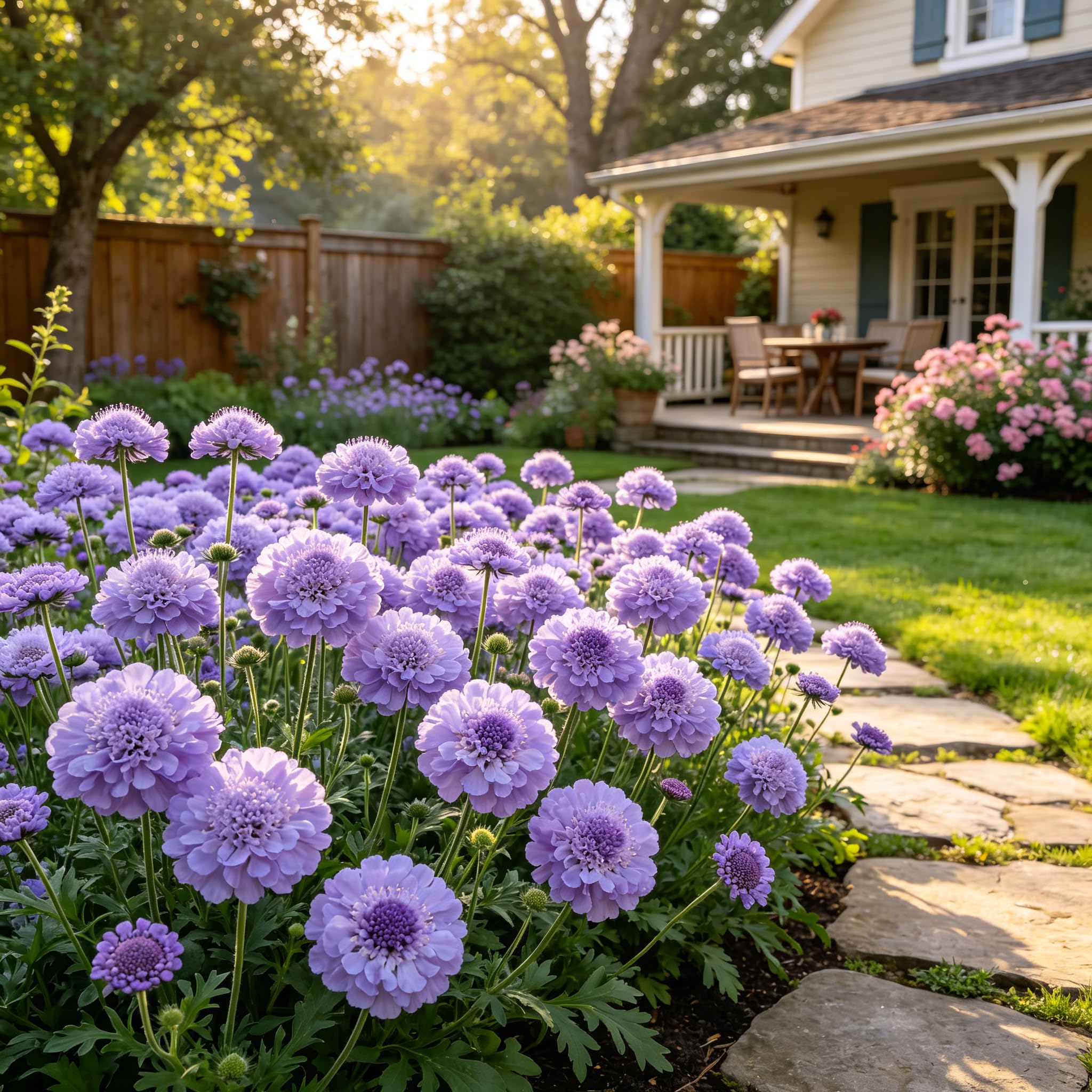 Winter-Hardy Scabiosa atropurpurea Seeds –Professional Planting for Stunning Garden Displays-1000count-C