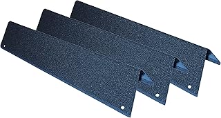 Music City Metals 93913 Porcelain Steel Heat Plate Replacement for Select Weber Gas Grill Models, Set of 3