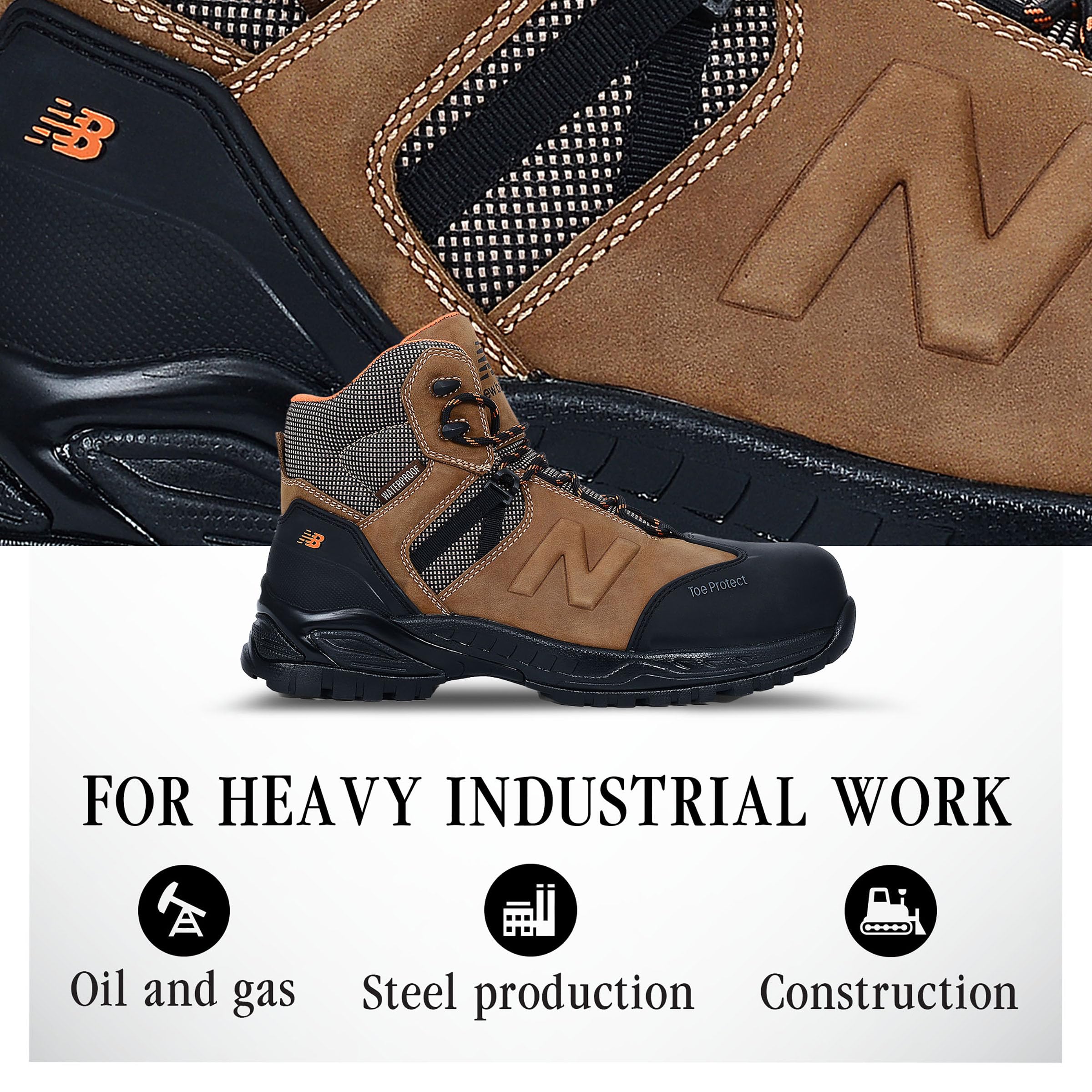 New Balance Herren Zehenpartie aus VerbundmaterialSicherheitsstiefel