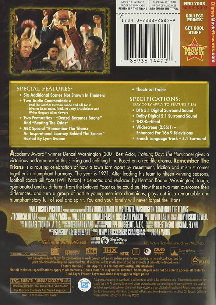 Amazon.com: Remember the Titans (Widescreen Edition