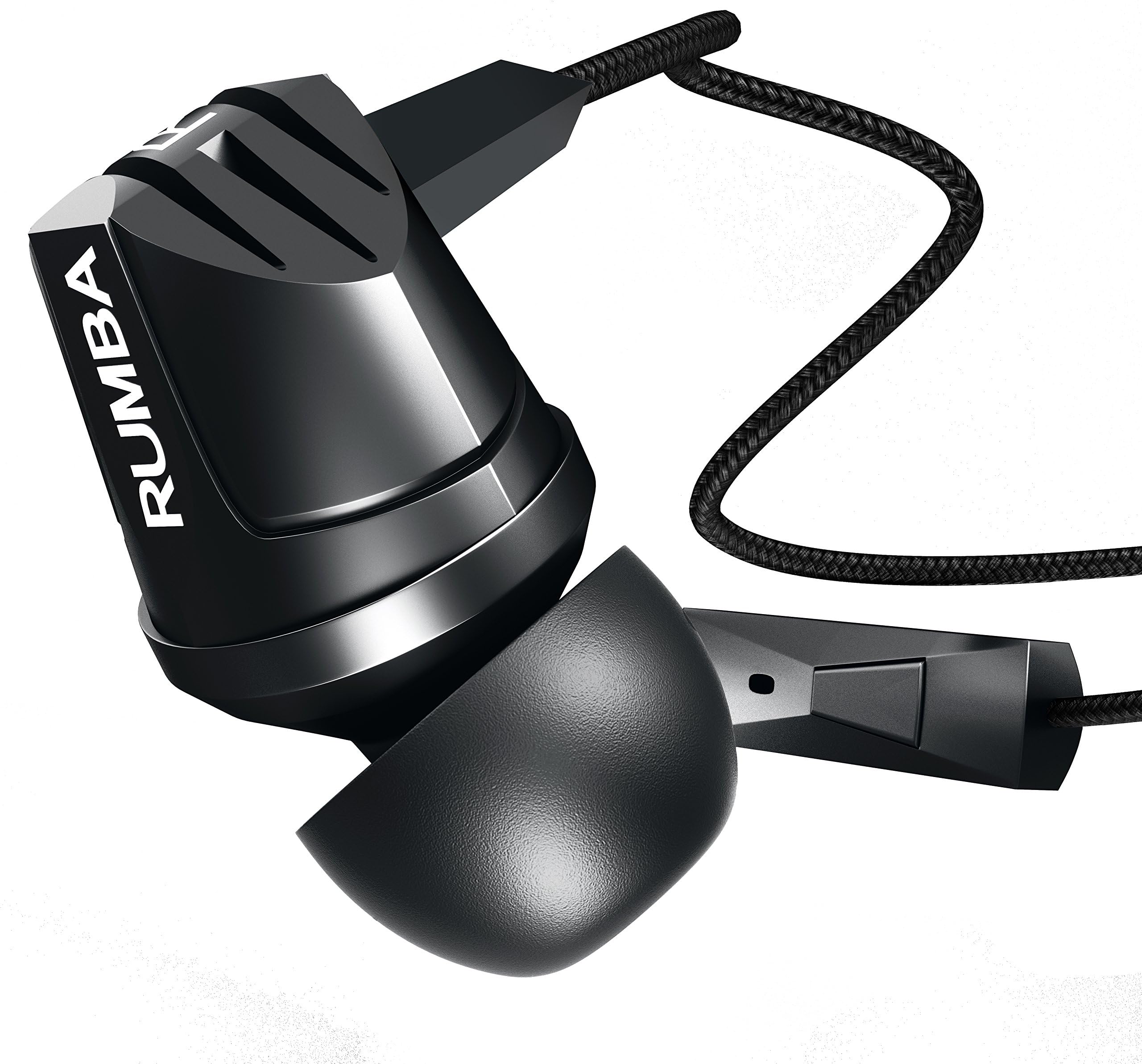 WinnerGear Rumba Earhpones In-Ear Best Bass Stereo Headphones Earbuds Secure Fit Noice Isolating iPhone/Galaxy (Black)