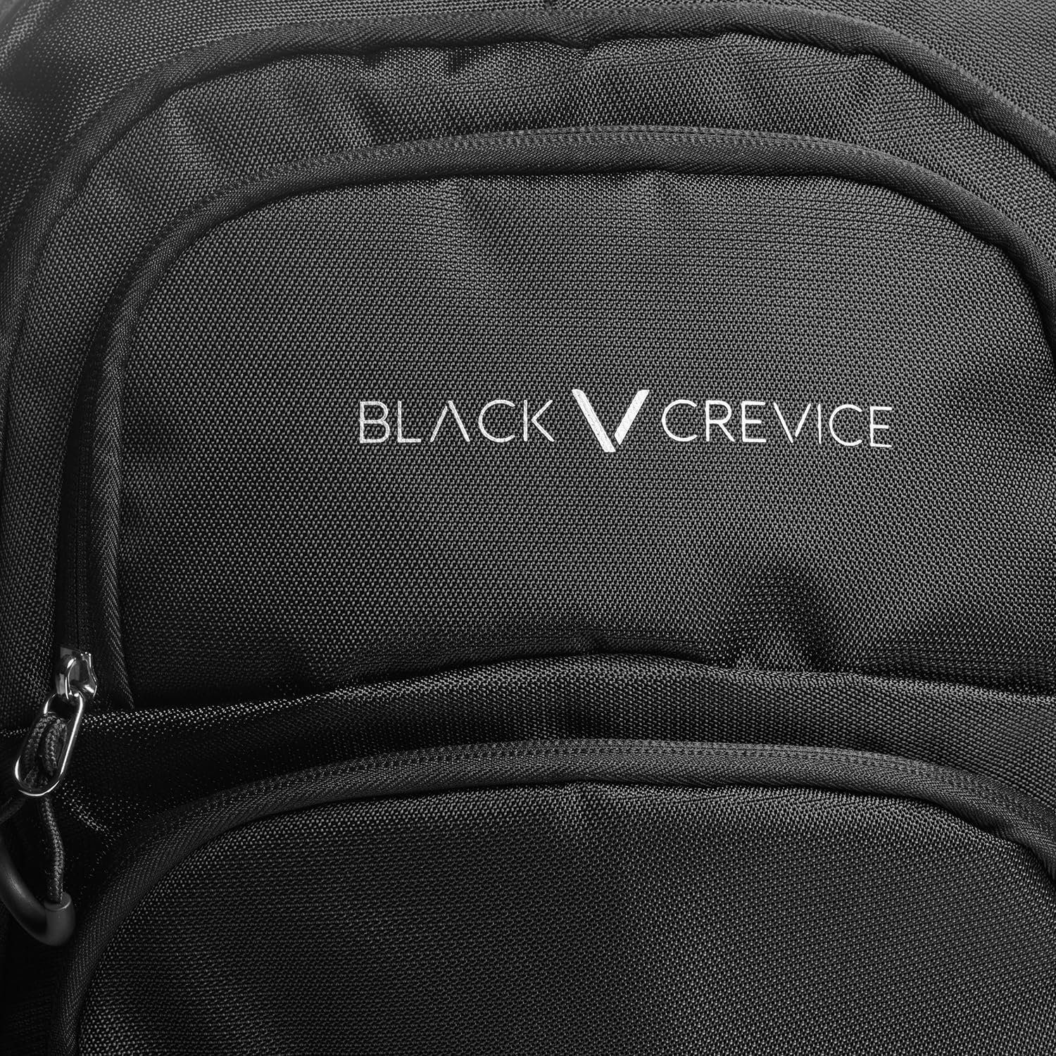 Black Crevice Tagesrucksack 35L I Leichter Freizeit- & Wanderrucksack mit 3D-Mesh Rückenpanel, Laptopfach & Brustgurt, schwarz